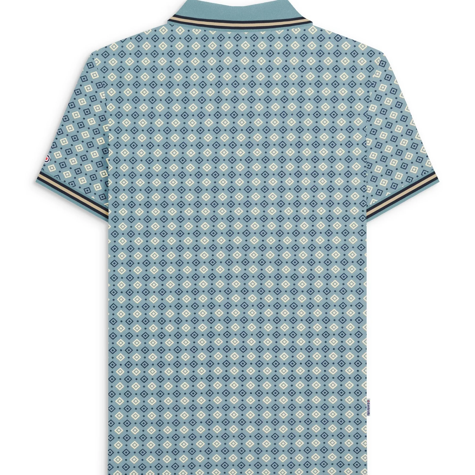 Lambretta Mens Geometric Allover Print Polo Shirt - Image 20