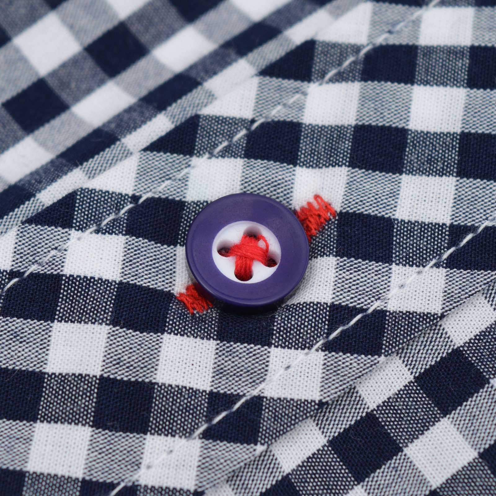 Lambretta Mens Gingham Shirt Short Sleeve Shirt - Image 4