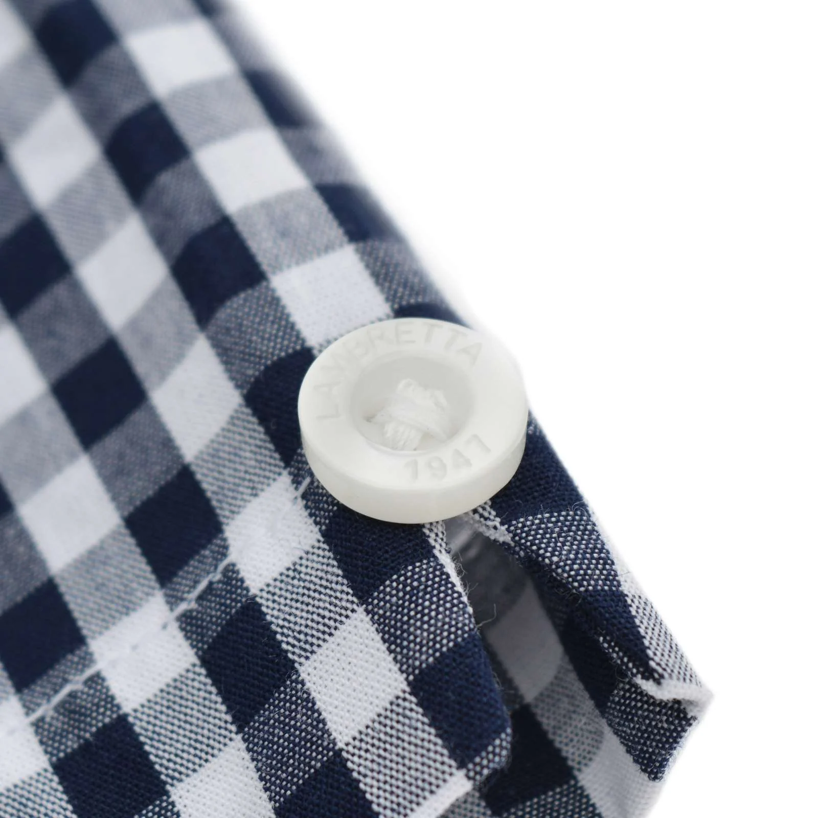 Lambretta Mens Gingham Shirt Short Sleeve Shirt - Image 5