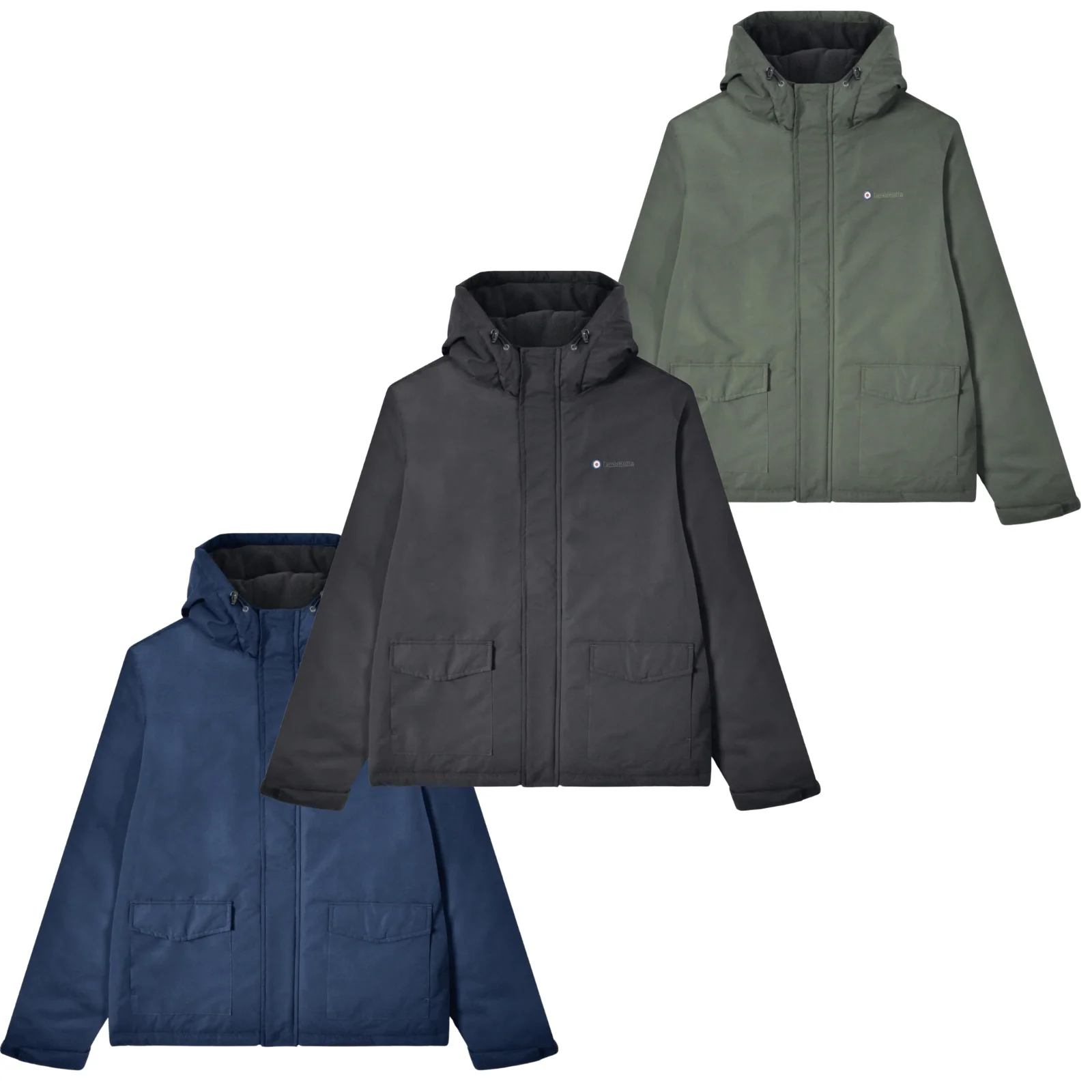 Lambretta Mens Hooded Padded Jacket