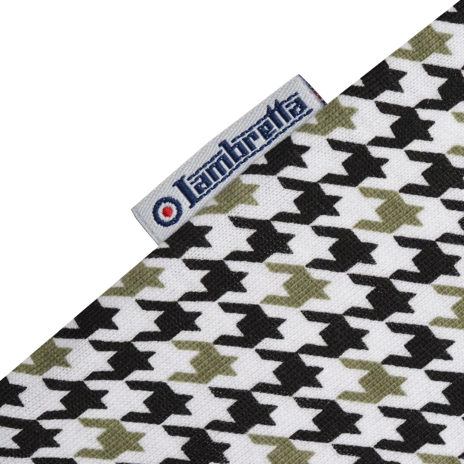 Lambretta Mens Houndstooth Short Sleeve Polo Shirt - Image 34