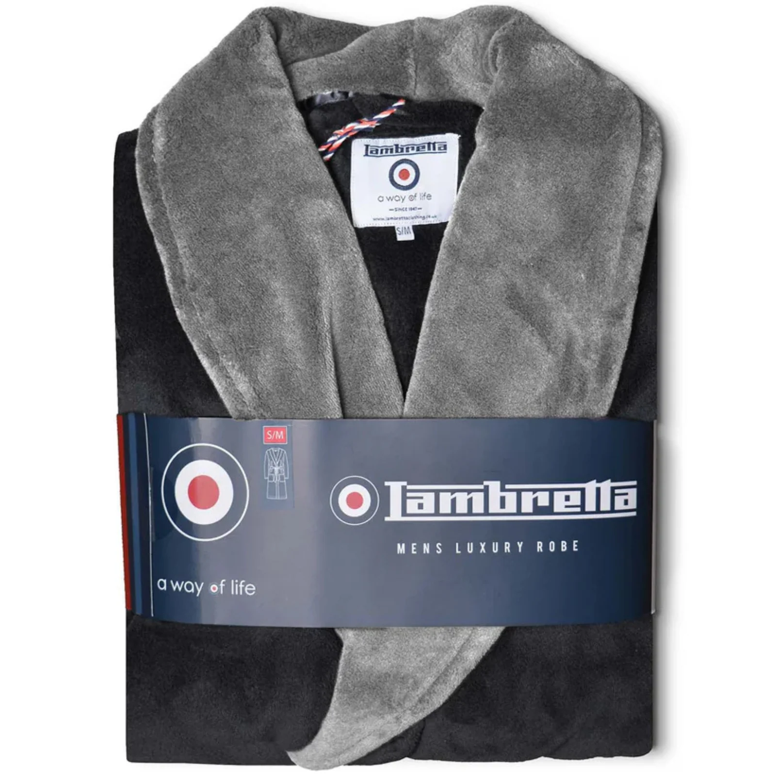 Lambretta Mens Luxury Super Soft Fleece Dressing Gown - Image 22