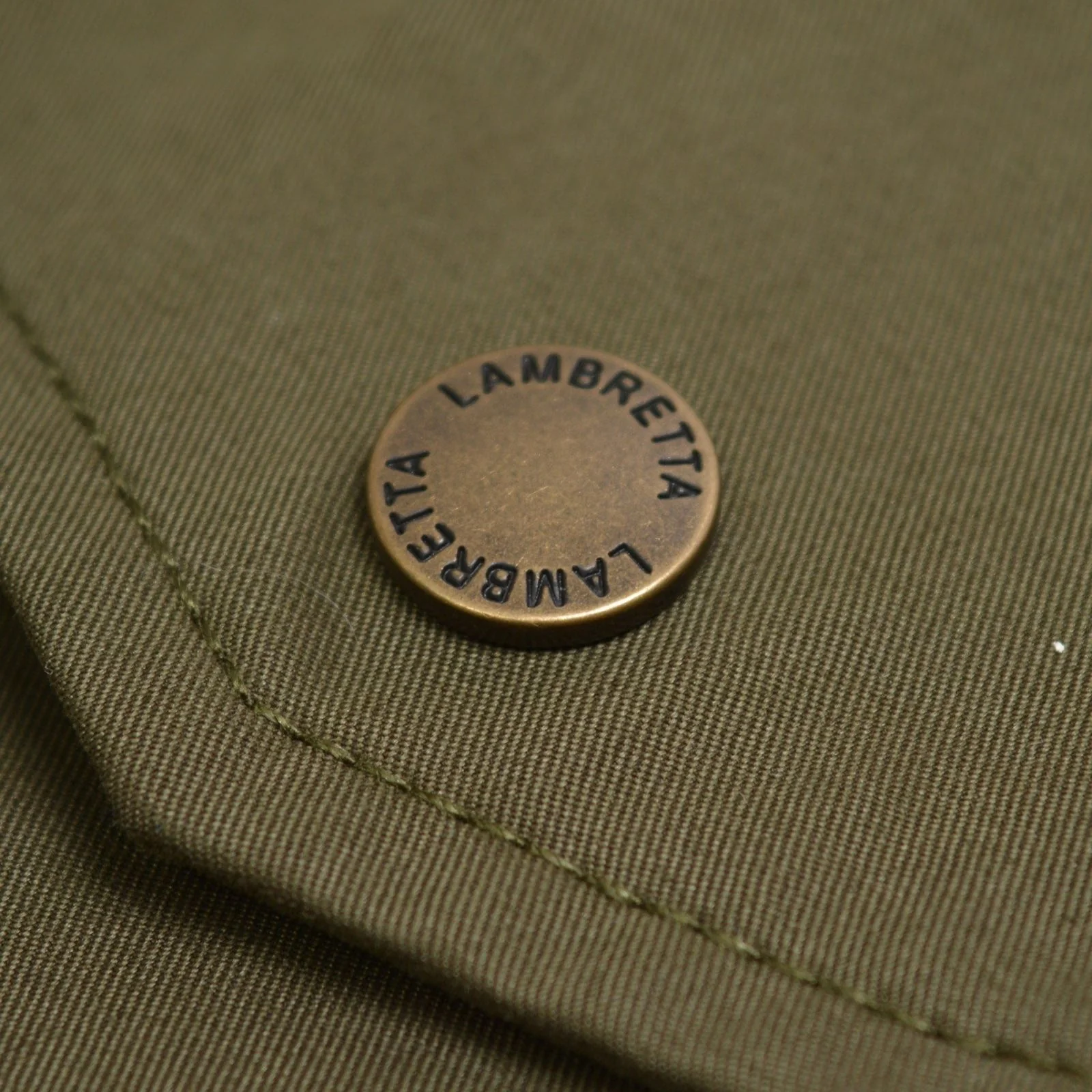 Lambretta Mens M-65 Military Jacket - Khaki - Image 9