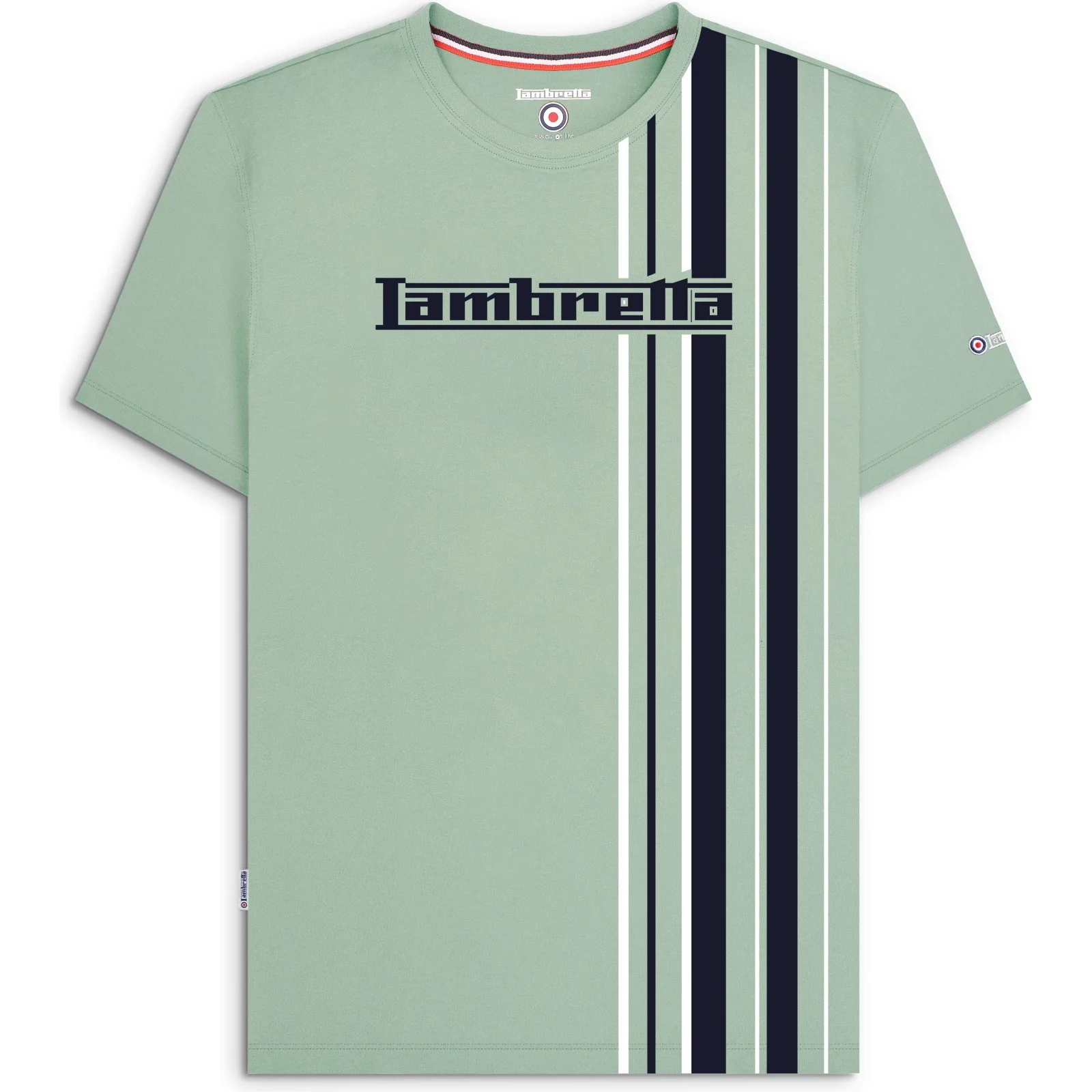 Lambretta Mens Multi Stripe Short Sleeve T-Shirt - Image 15