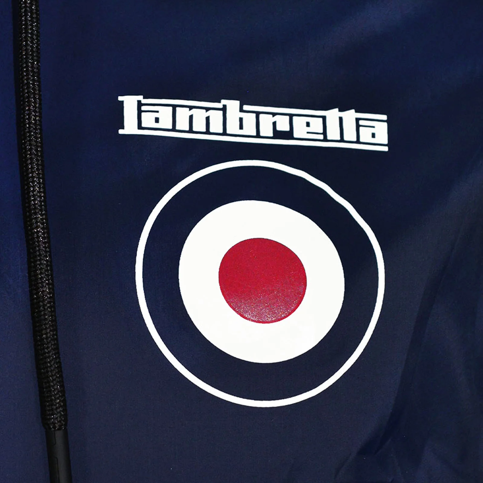 Lambretta Mens Over The Head Packaway Half Zip Jacket - Navy - Image 2
