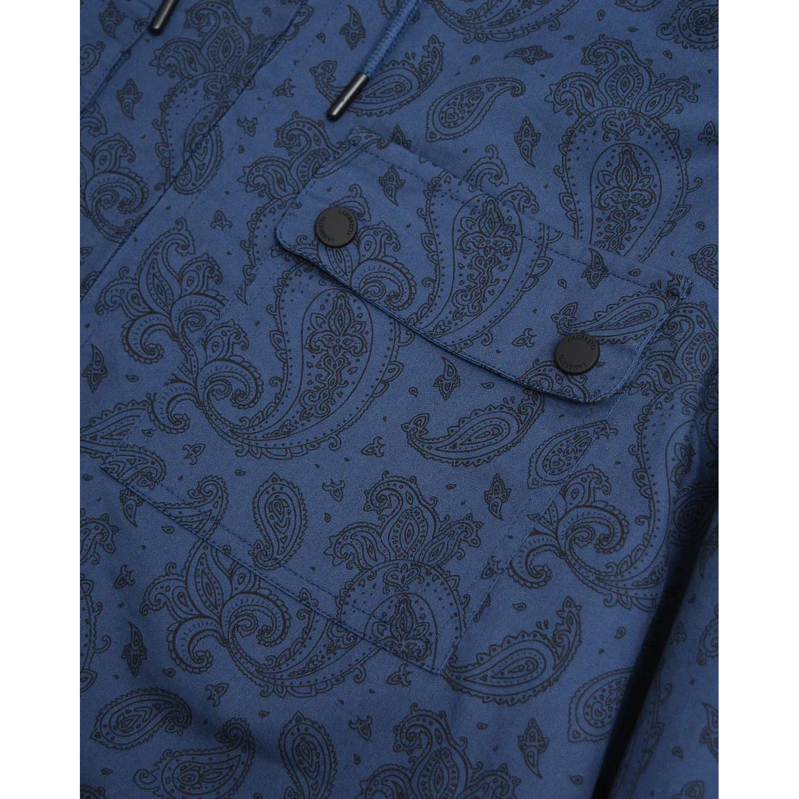 Lambretta Mens Paisley Field Jacket - Image 6