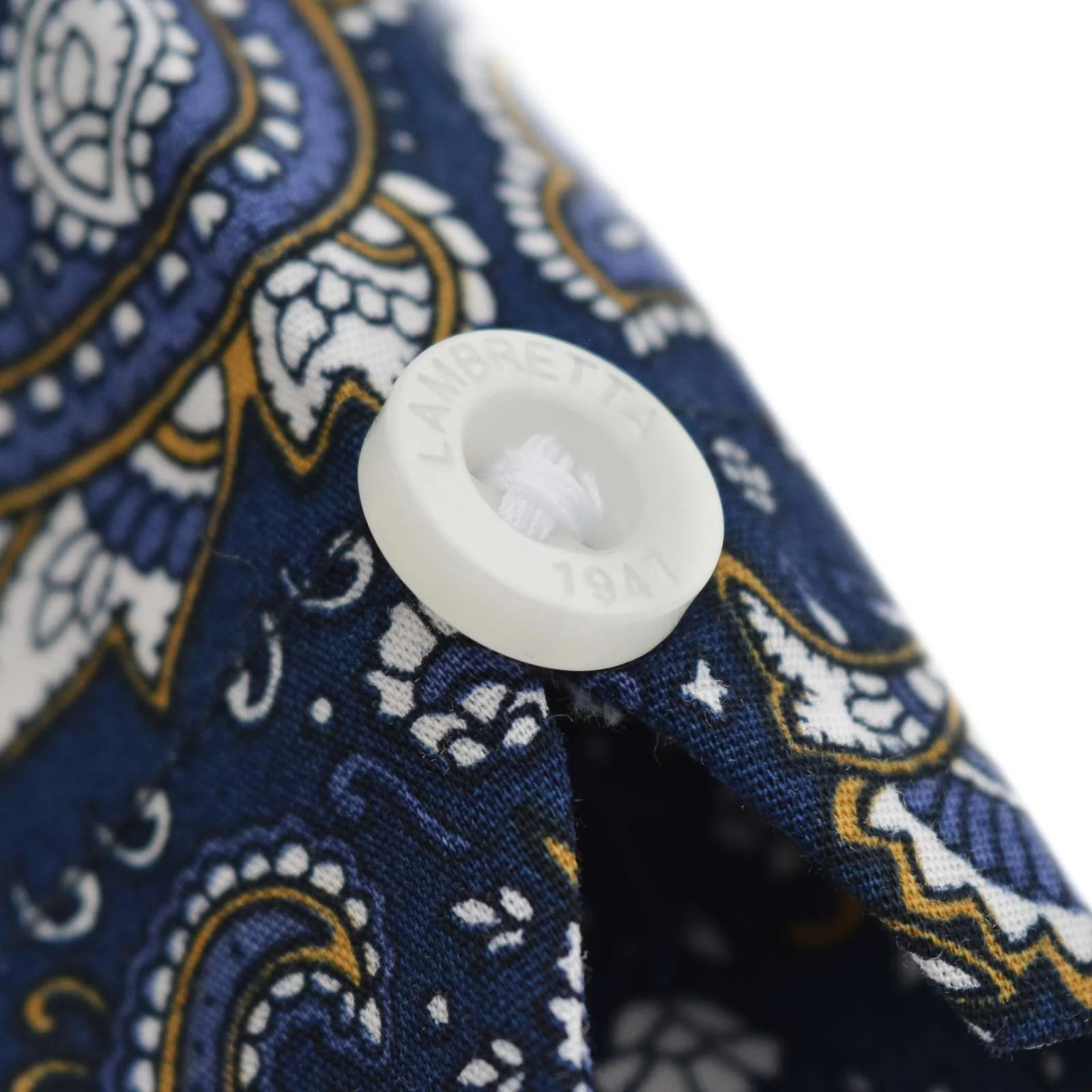 Lambretta Mens Paisley Shirt Short Sleeve Shirt - Image 6