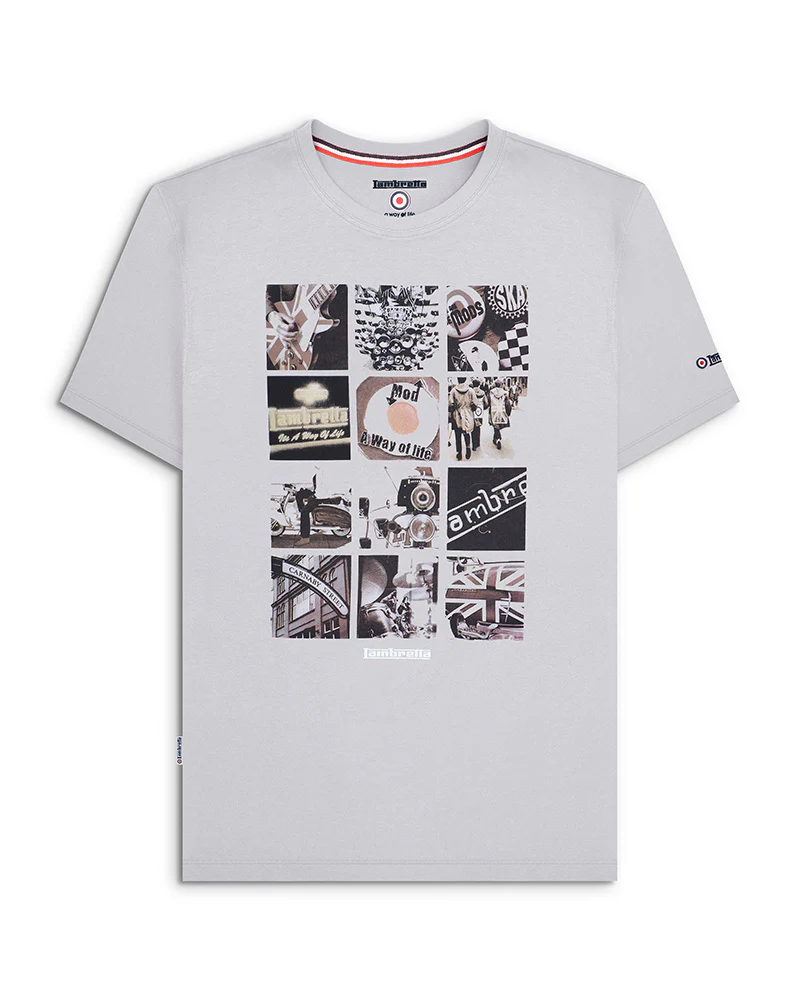Lambretta Mens Photo Print Retro T-Shirt - Image 3