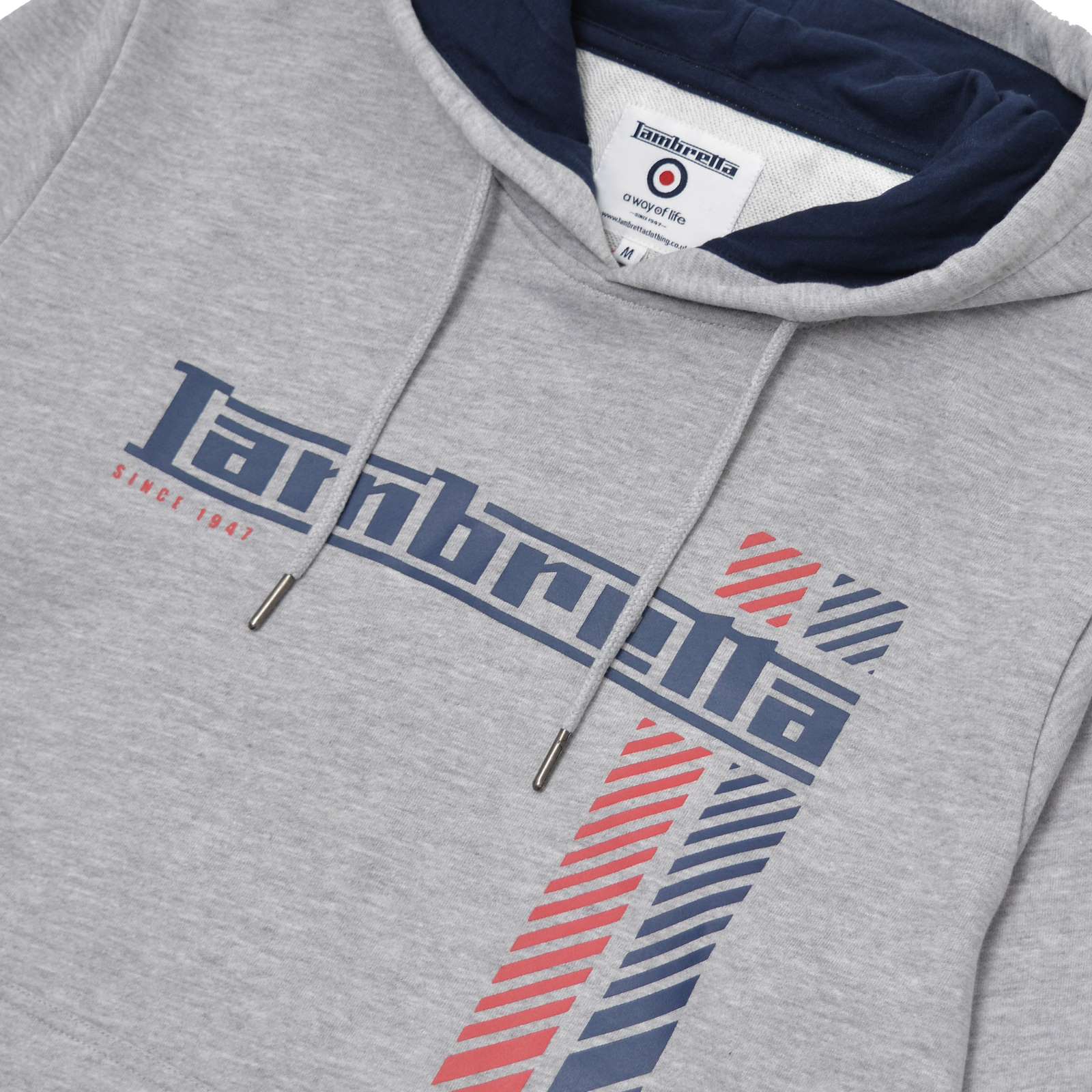 Lambretta Mens Racing Stripe Hoodie - Image 9