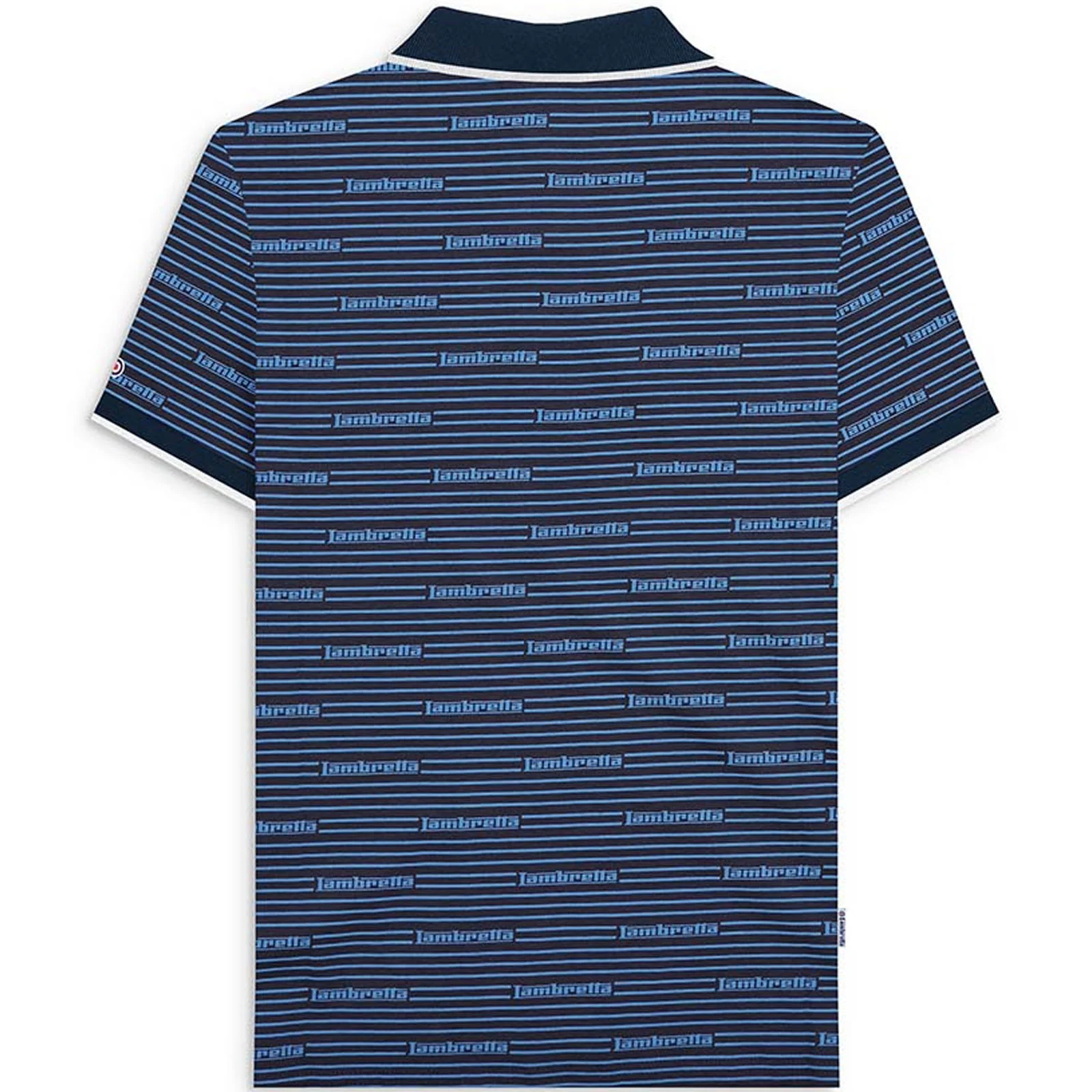 Lambretta Mens Repeat Logo Short Sleeve Polo Shirt - Image 4