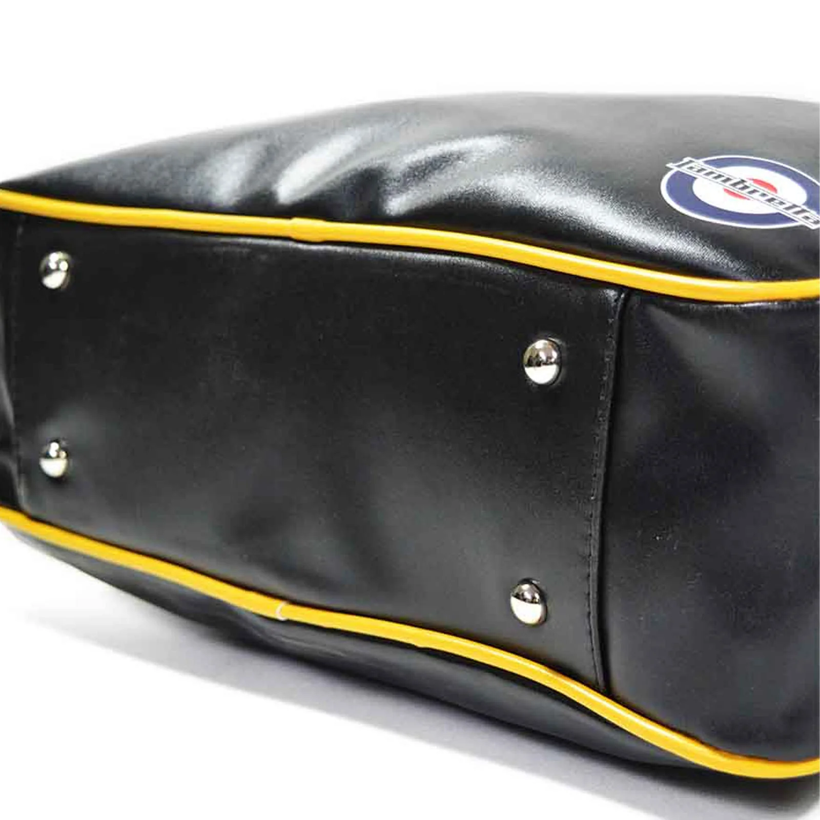 Lambretta Mens Retro Flight Faux Leather Satchel Bag - Image 13