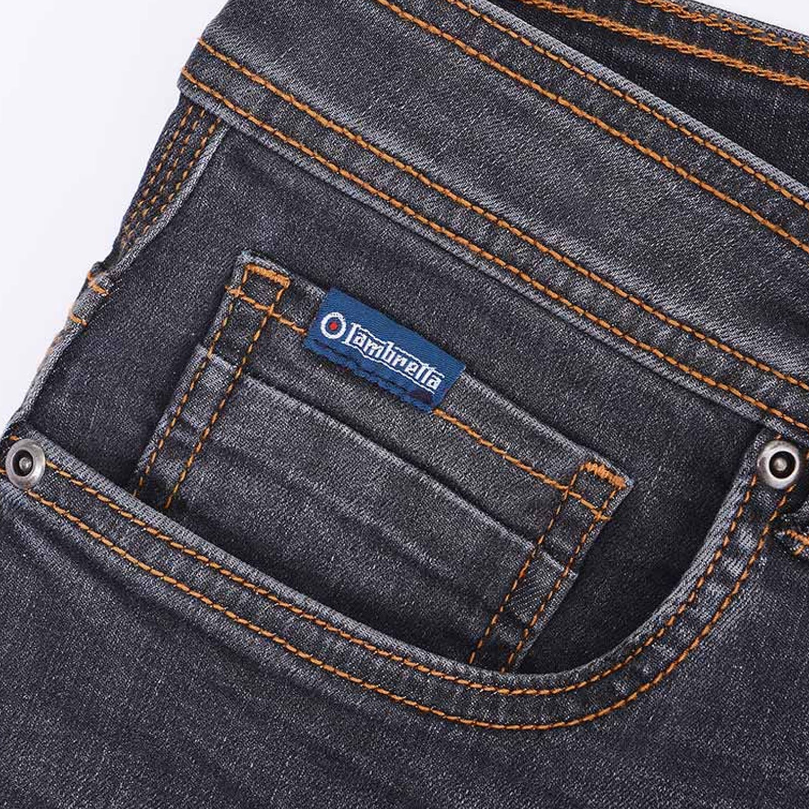 Lambretta Mens Stafford Slim Fit Skinny Denim Jeans - Image 16