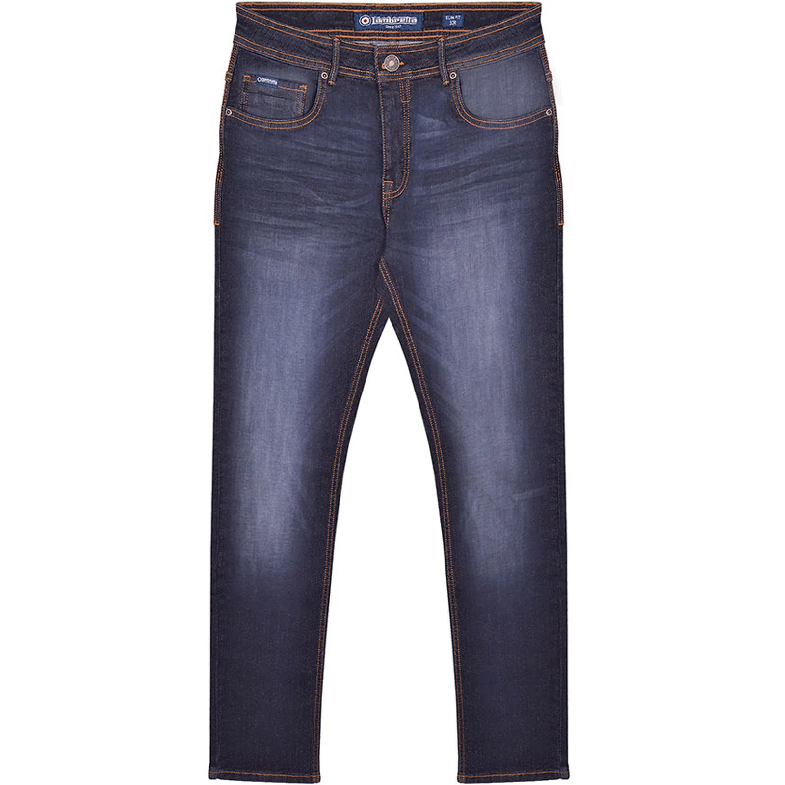 Lambretta Mens Stafford Slim Fit Skinny Denim Jeans - Image 3