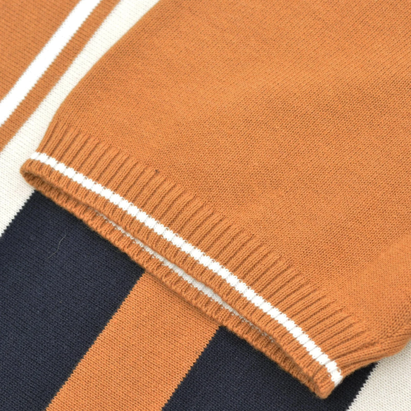 Lambretta Mens Striped Knit Short Sleeve Polo Shirt - Image 11