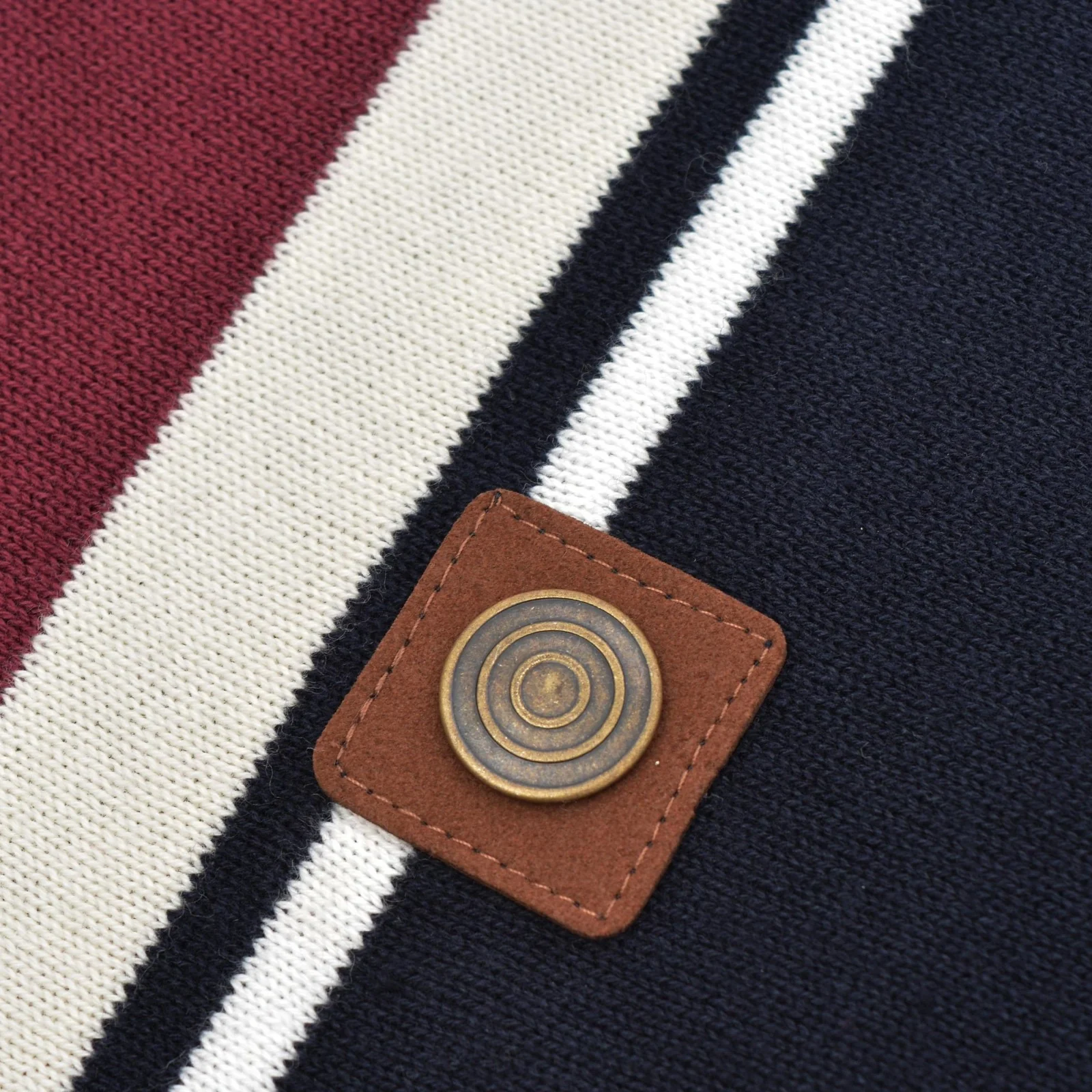 Lambretta Mens Striped Knit Short Sleeve Polo Shirt - Image 8