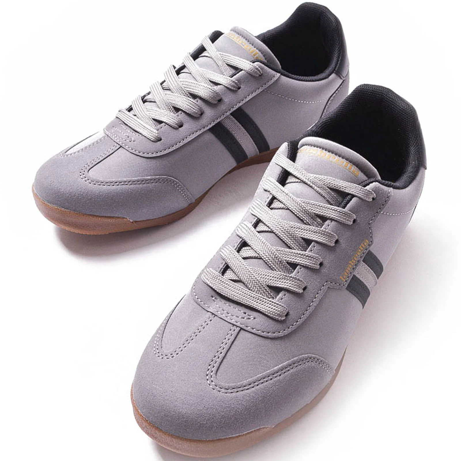 Lambretta Mens Tackle Retro Trainers Shoes - Image 2