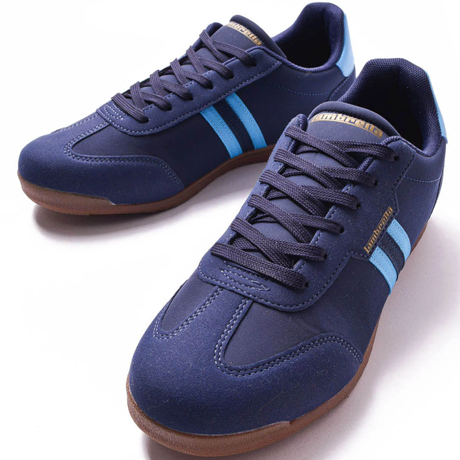 Lambretta Mens Tackle Retro Trainers Shoes - Image 3