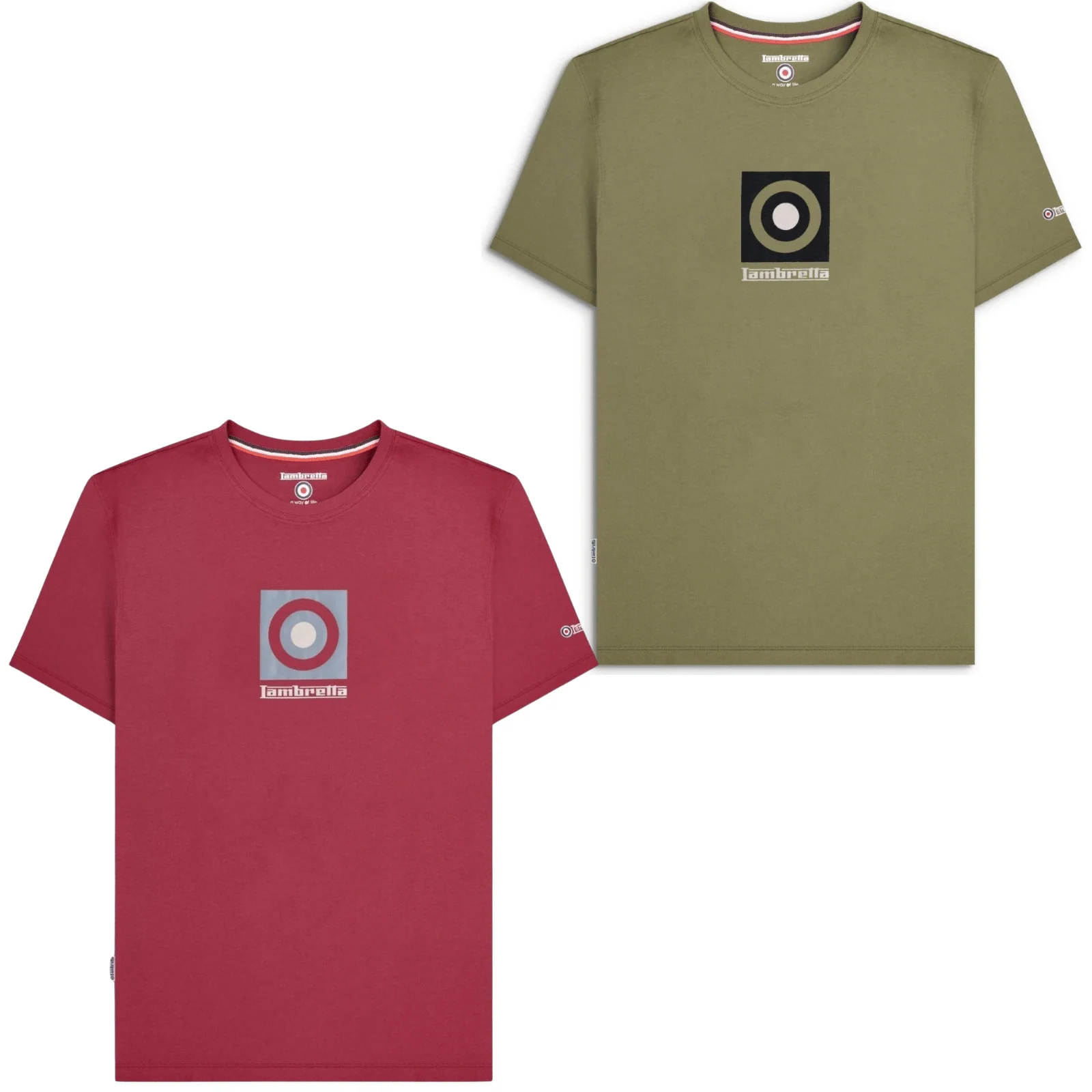 Lambretta Mens Target Box Short Sleeve T-Shirt