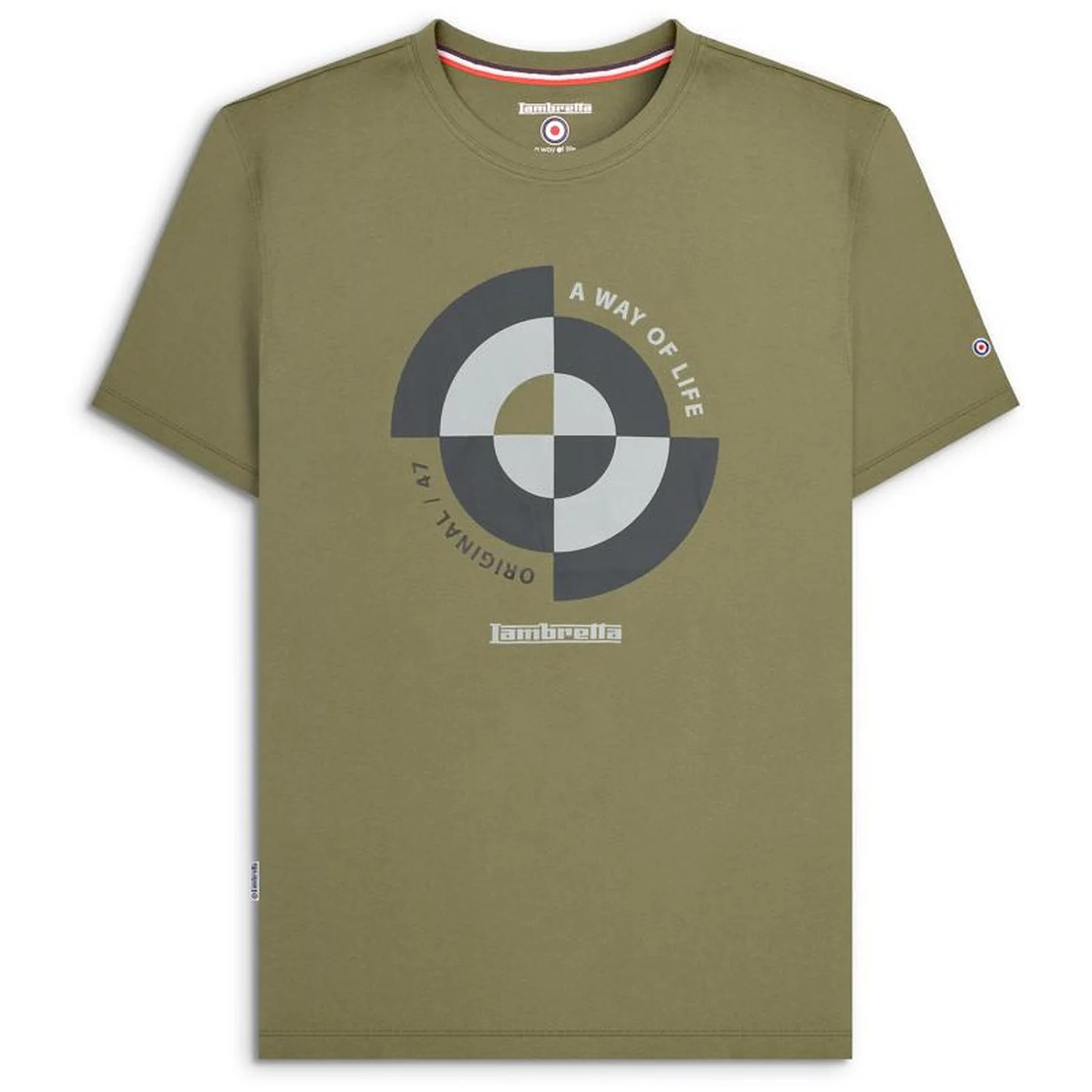 Lambretta Mens Target Quadrant Big & Tall T-Shirt - Image 2