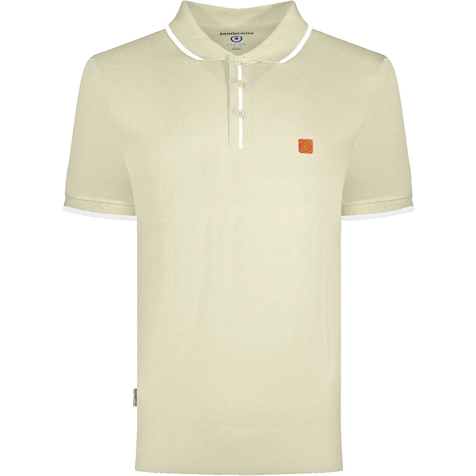 Lambretta Mens Tipped Dress Polo Shirt - Image 3