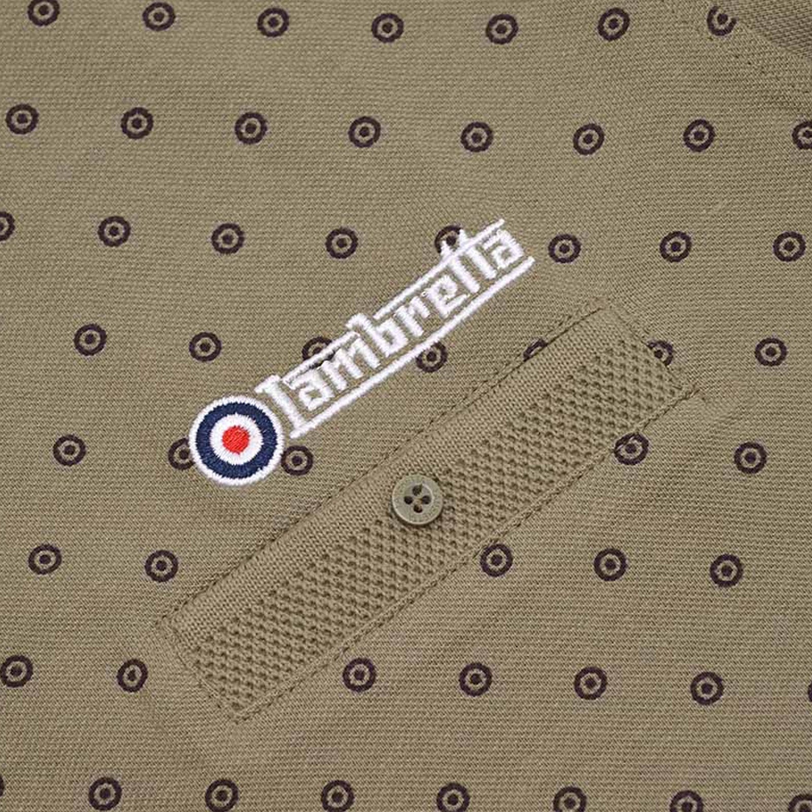 Lambretta Mens Tipped Pique Cotton T-Shirt - Image 11