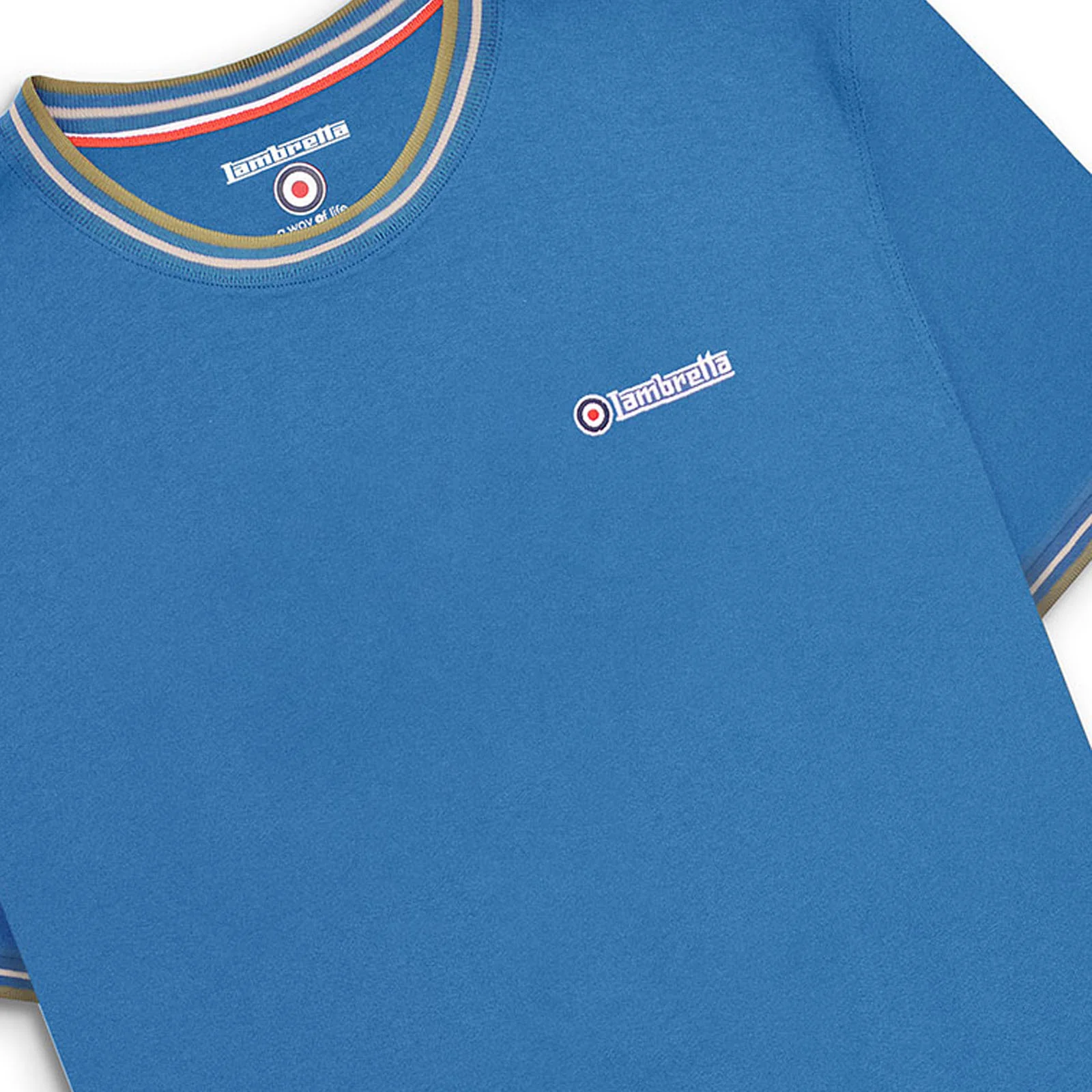 Lambretta Mens Tipped Pique T-Shirt - Image 10