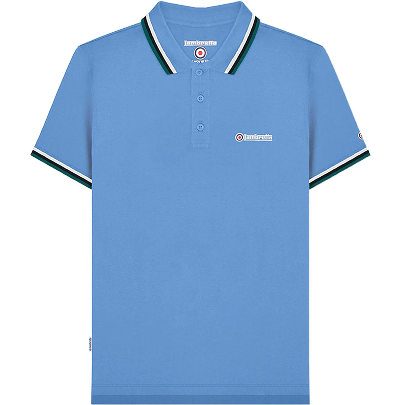 Lambretta Mens Triple Tipped Polo Shirt - Image 2