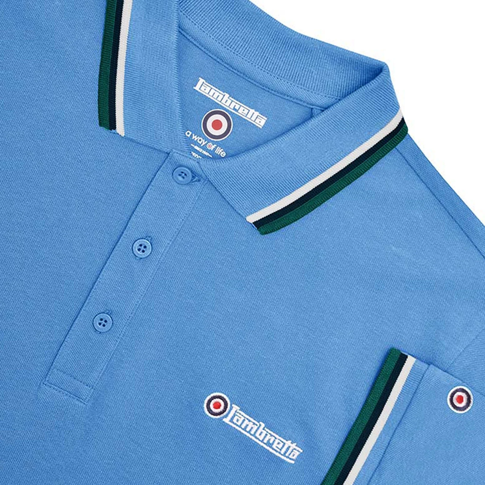 Lambretta Mens Triple Tipped Polo Shirt - Image 21