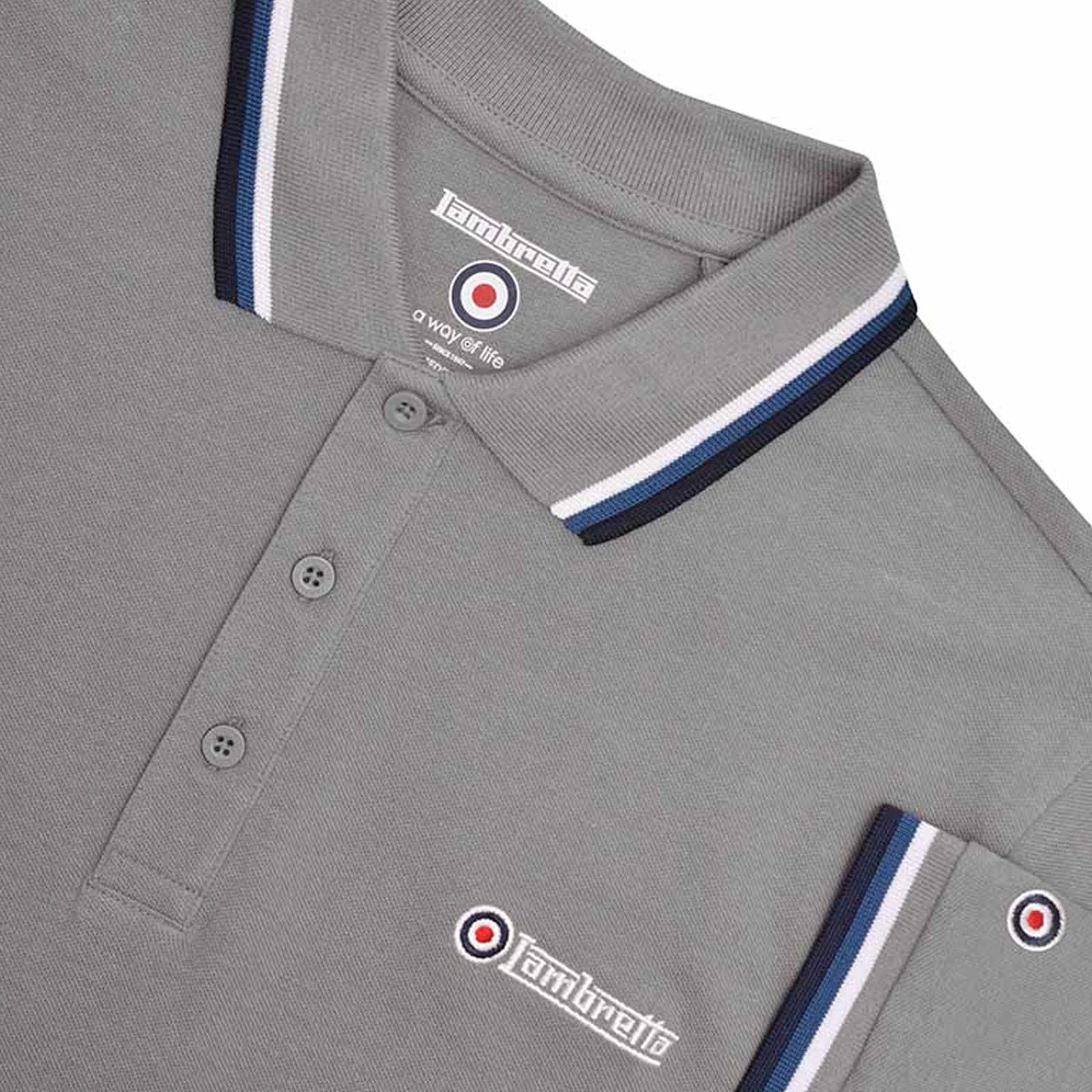 Lambretta Mens Triple Tipped Polo Shirt - Image 24