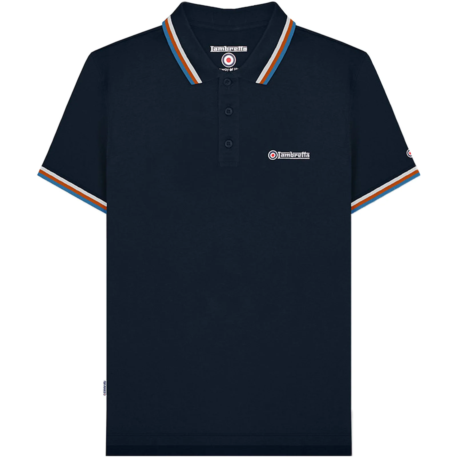 Lambretta Mens Triple Tipped Polo Shirt - Image 7