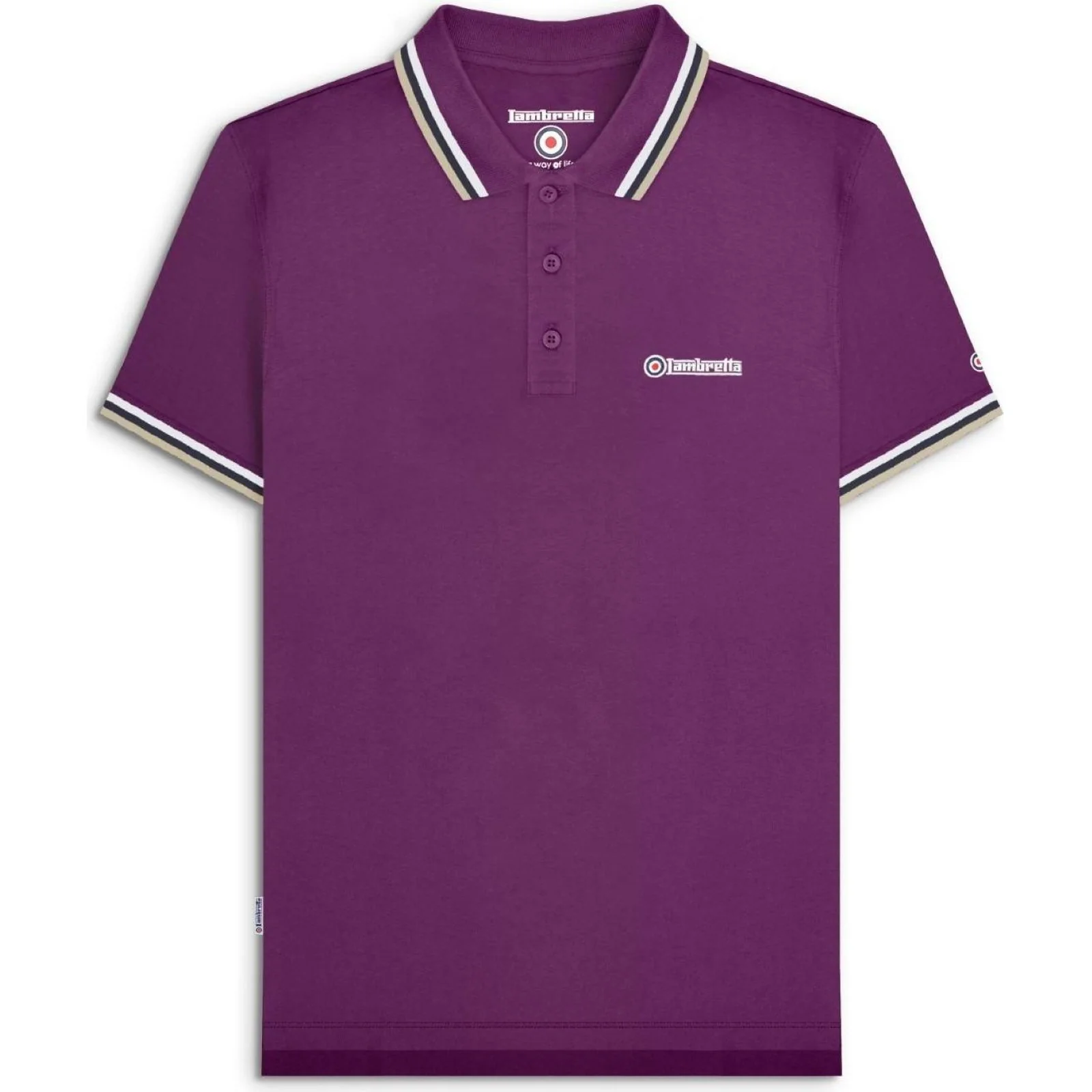 Lambretta Mens Triple Tipped Polo Shirt - Image 13