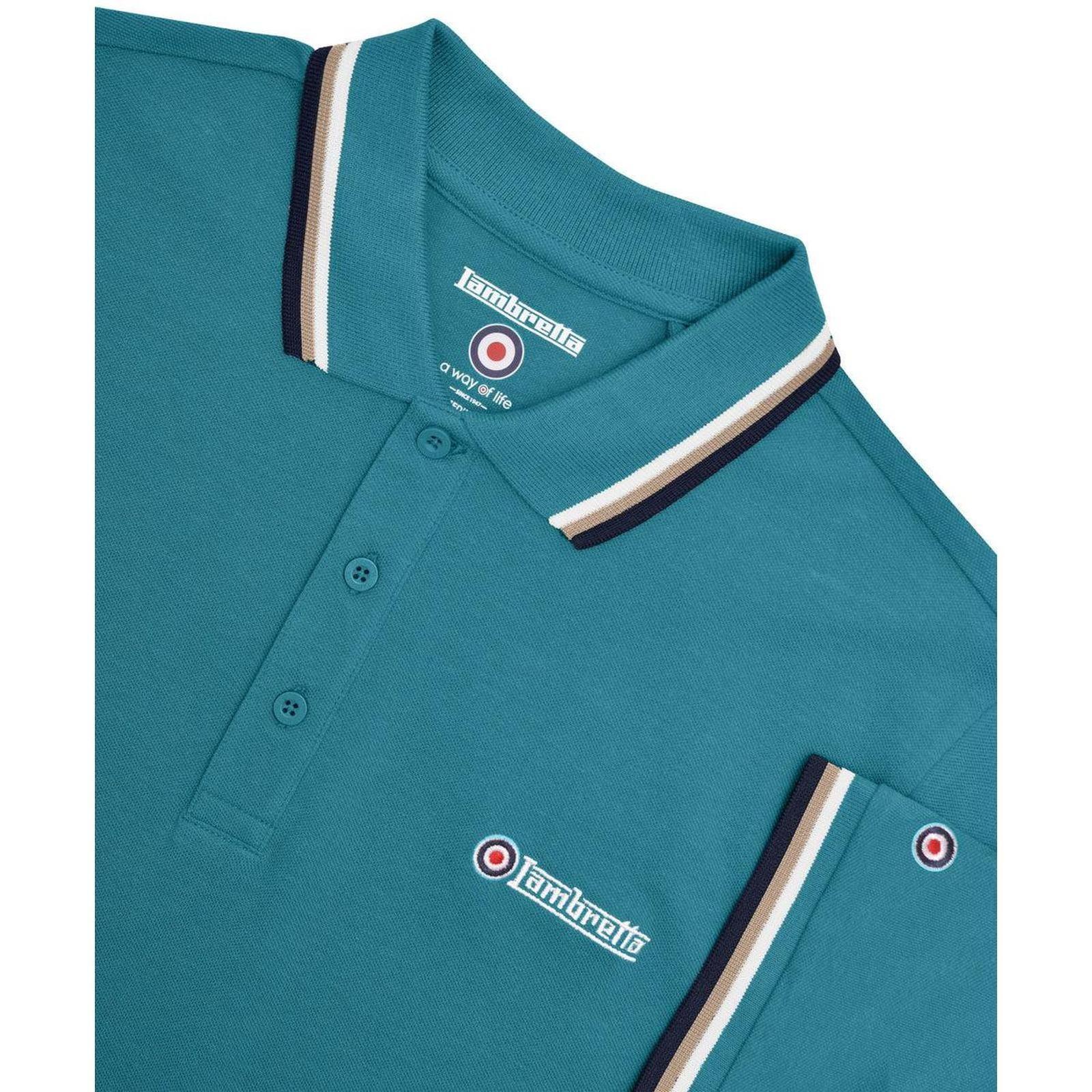 Lambretta Mens Triple Tipped Polo Shirt - Image 27