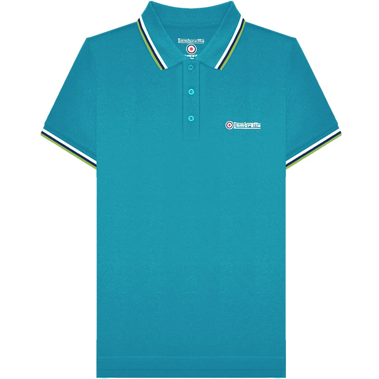 Lambretta Mens Triple Tipped Retro Polo Shirt - Image 4
