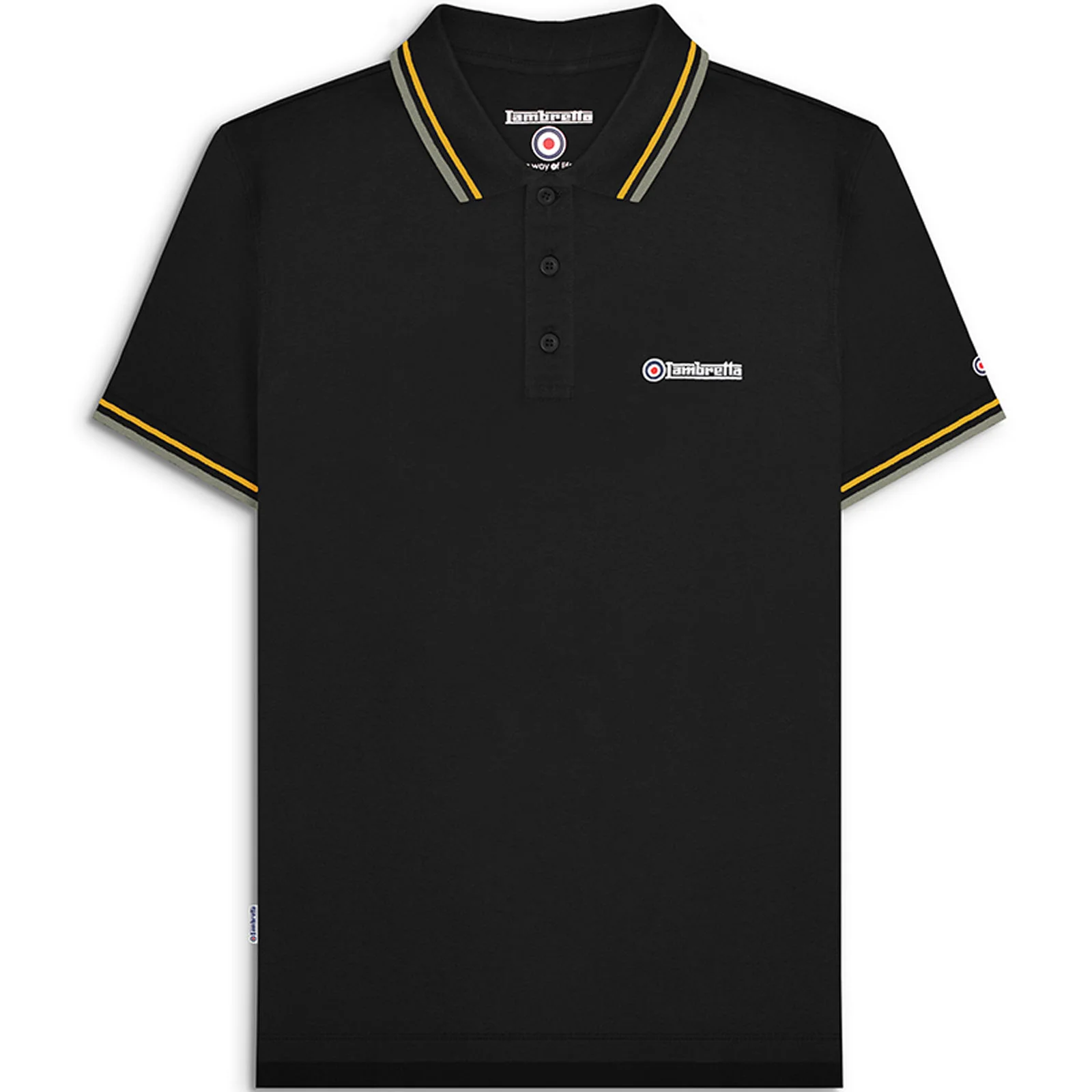 Lambretta Mens Twin Tipped Retro Polo Shirt - Image 5