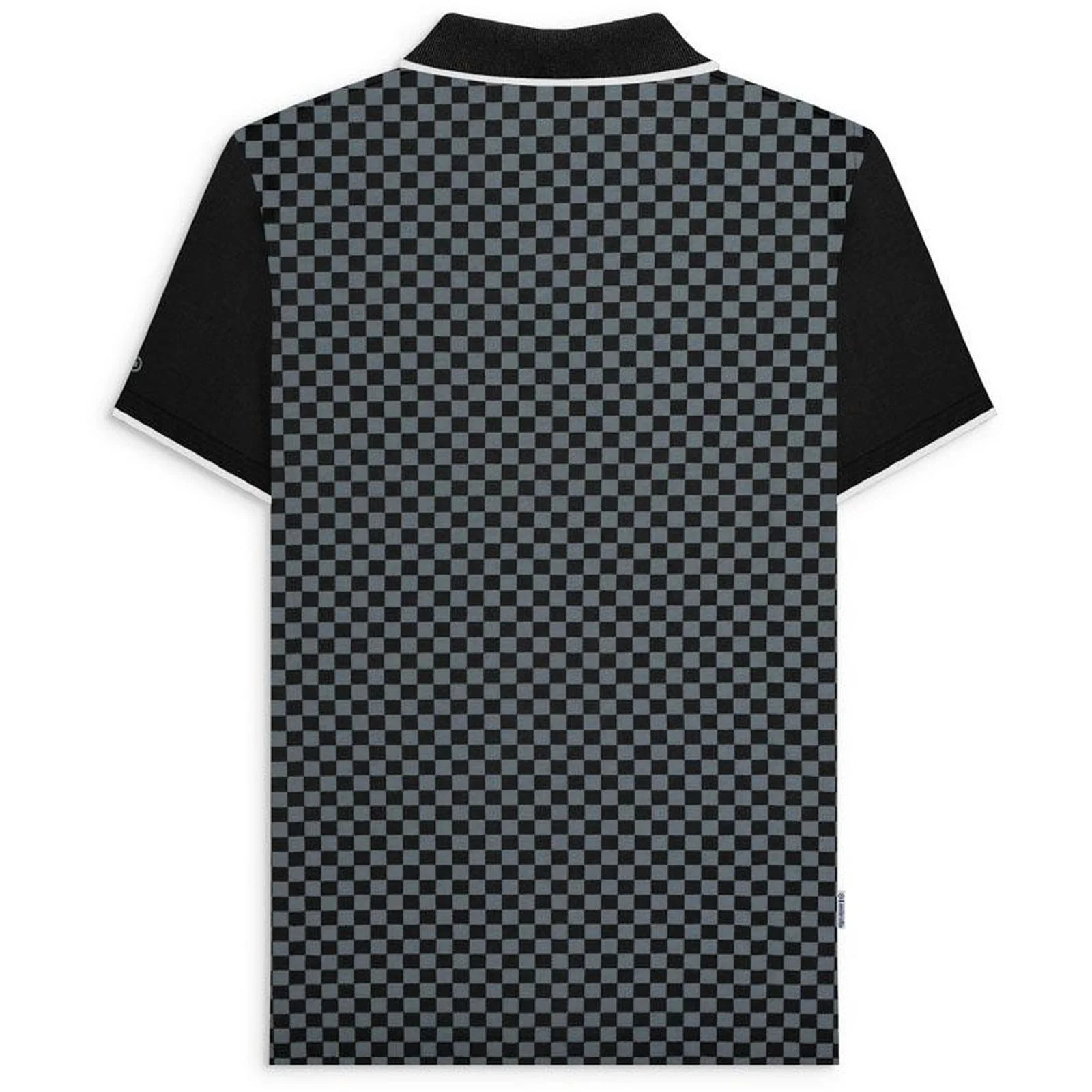 Lambretta Mens Two Tone Check Big & Tall Polo Shirt - Image 2