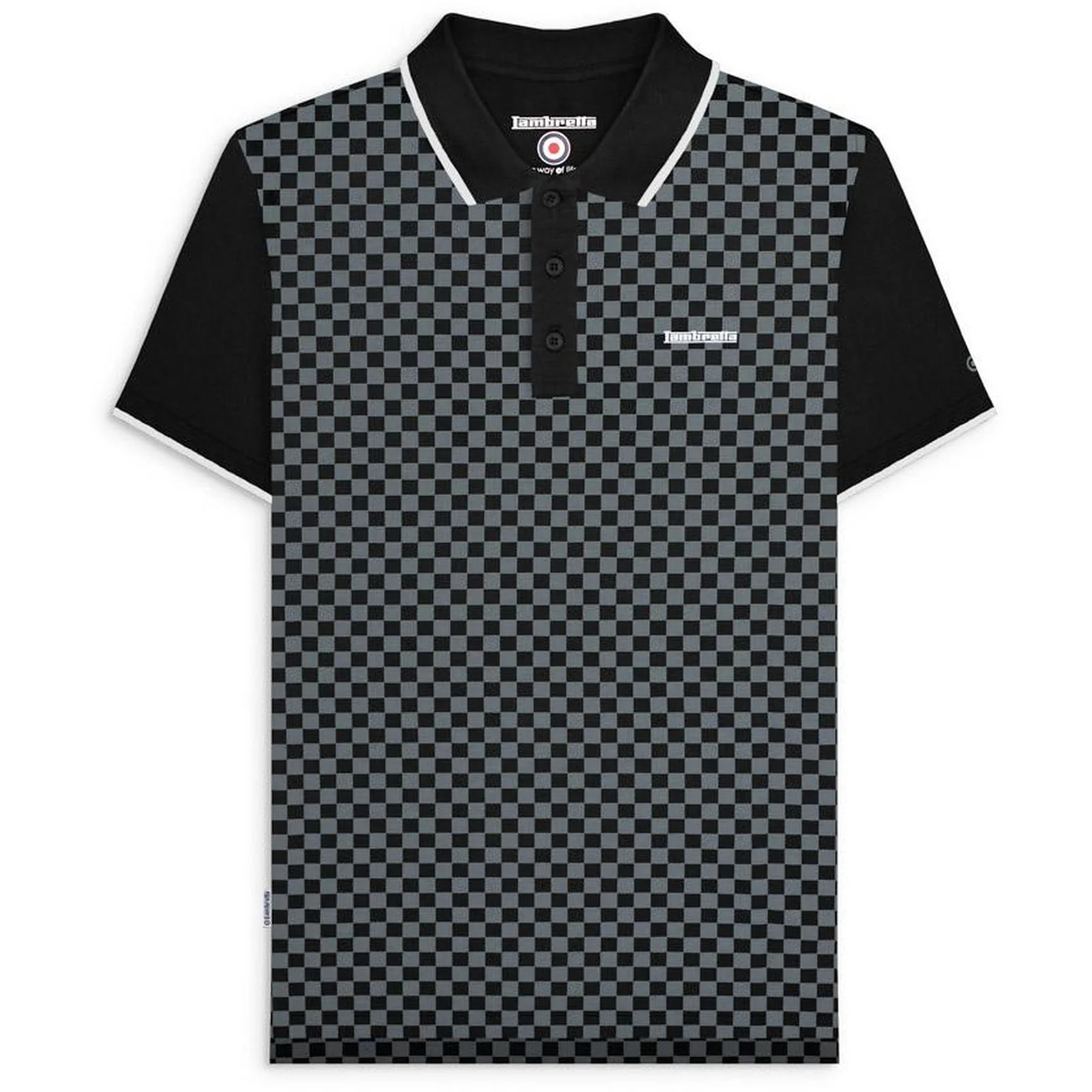 Lambretta Mens Two Tone Polo Shirt - Image 2