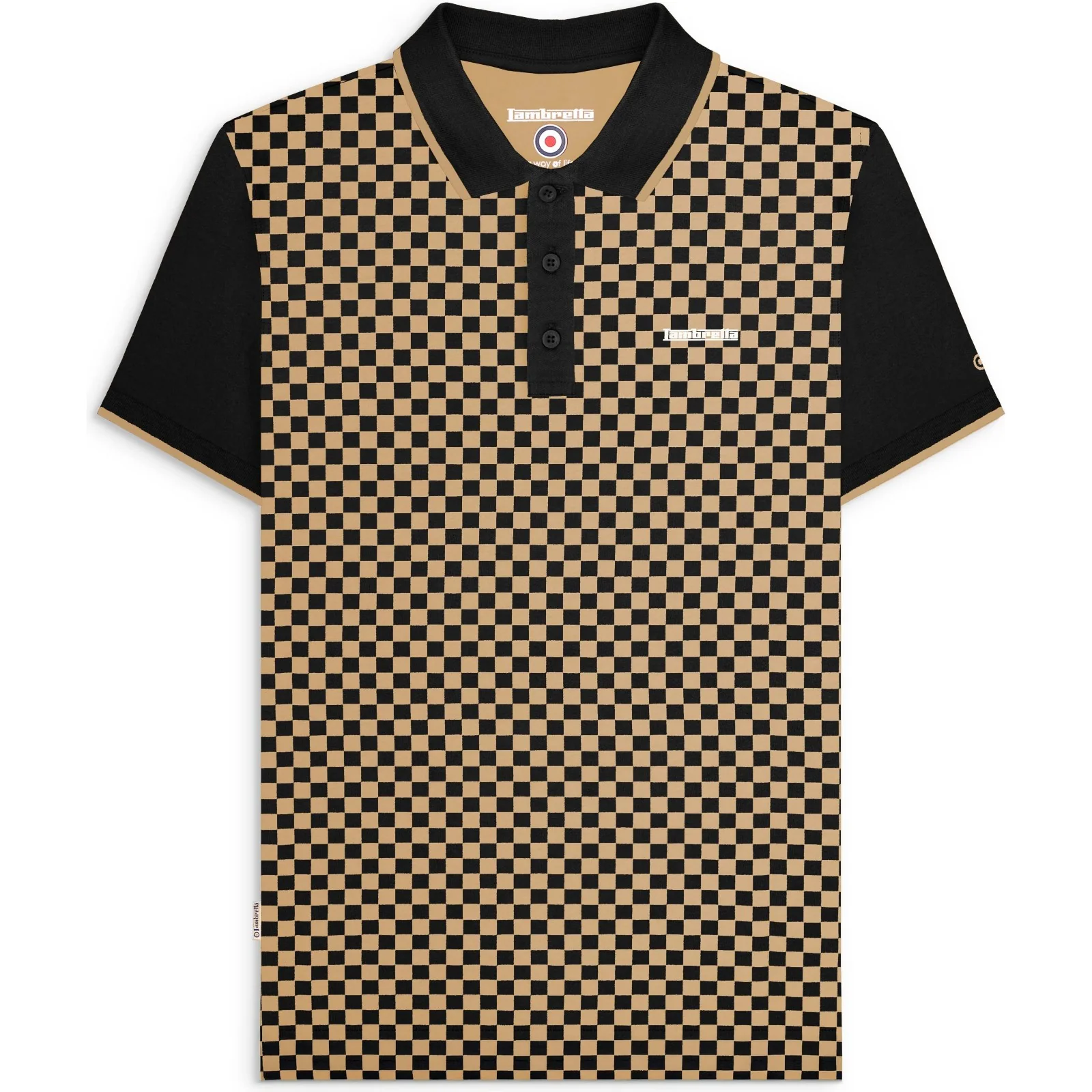 Lambretta Mens Two Tone Polo Shirt - Image 5