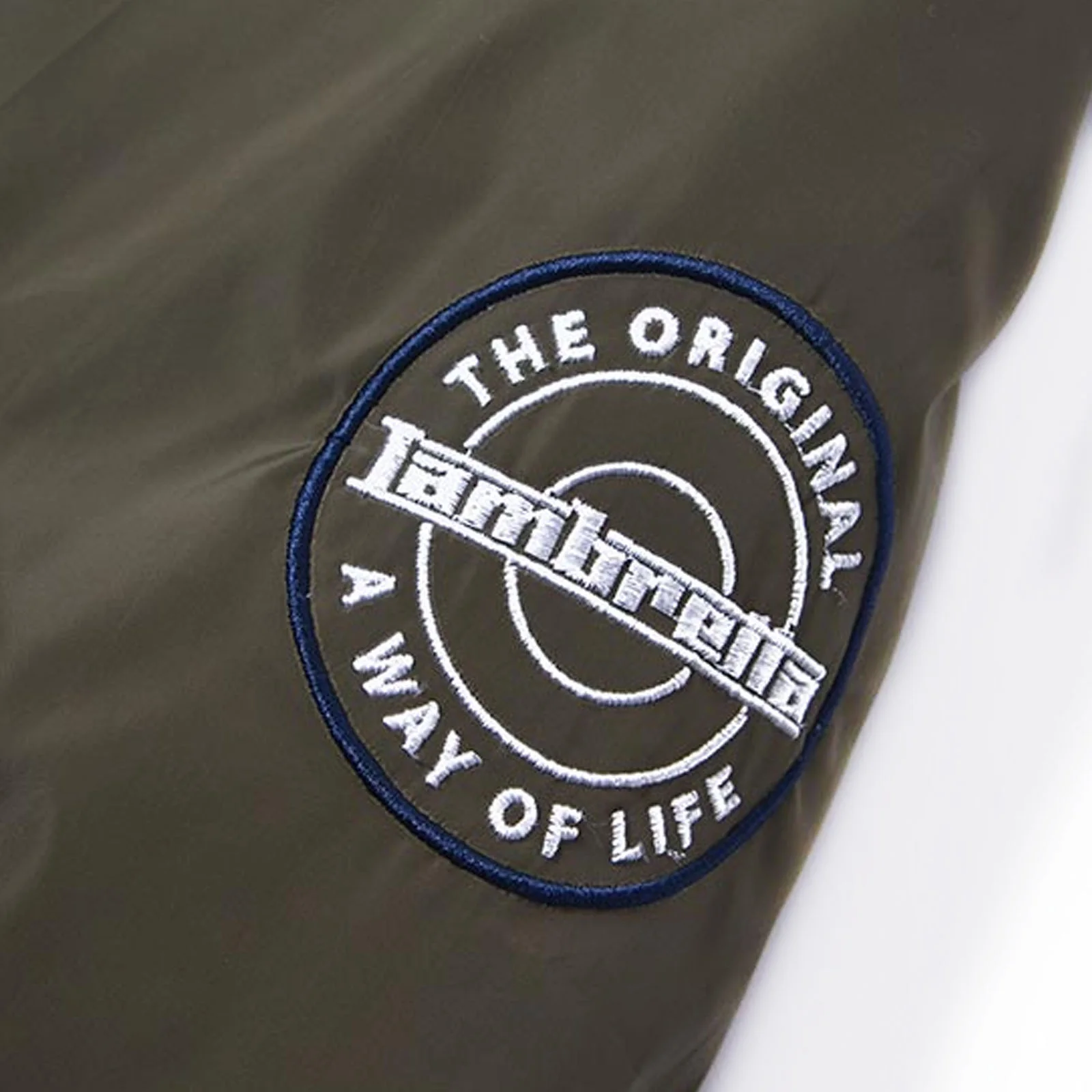 Lambretta Mens Utility Faux Fur Parka Jacket - Khaki - Image 4