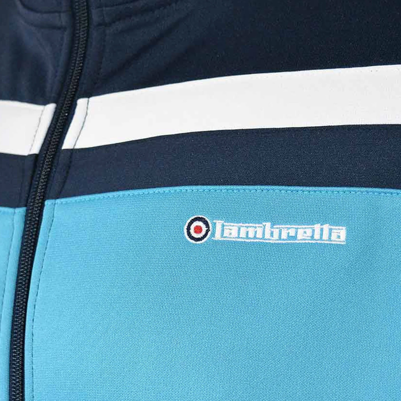 Lambretta Mens Zip Up Funnel Neck Track Jacket - Image 5