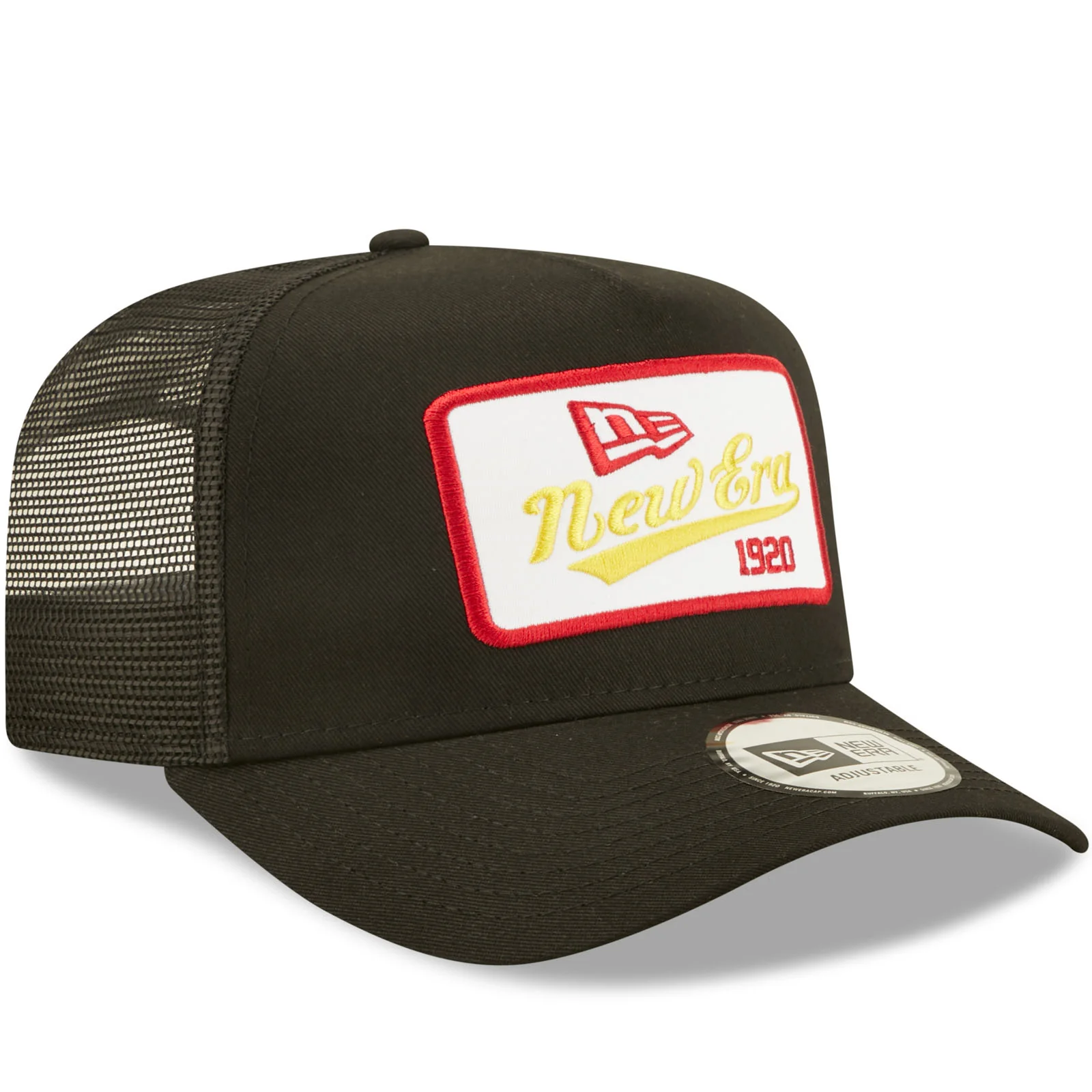 New Era 1920 State Patch A-Frame Snapback Trucker Cap - Black - Image 3