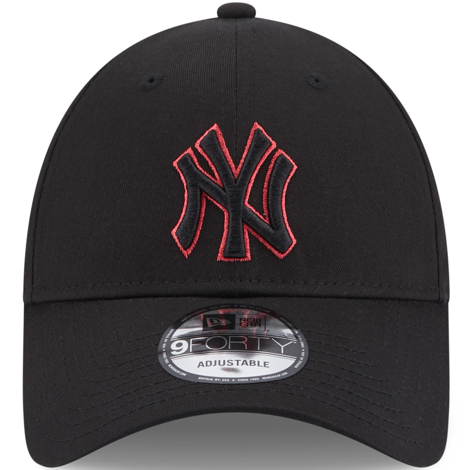 New Era Adults New York Yankees MLB 9FORTY Baseball Cap - Black - Image 4