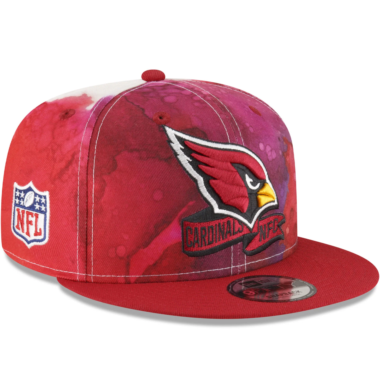 New Era Arizona Cardinals NFL 2022 Sideline Ink 9FIFTY Baseball Cap - Red - Image 3