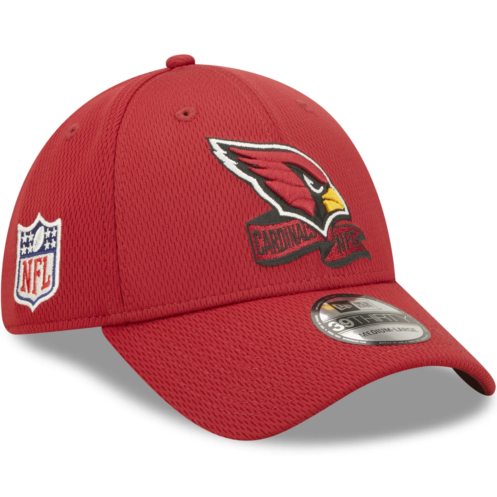 New Era Arizona Cardinals NFL 39THIRTY Sideline Coach 2022 Baseball Cap Red - Image 3