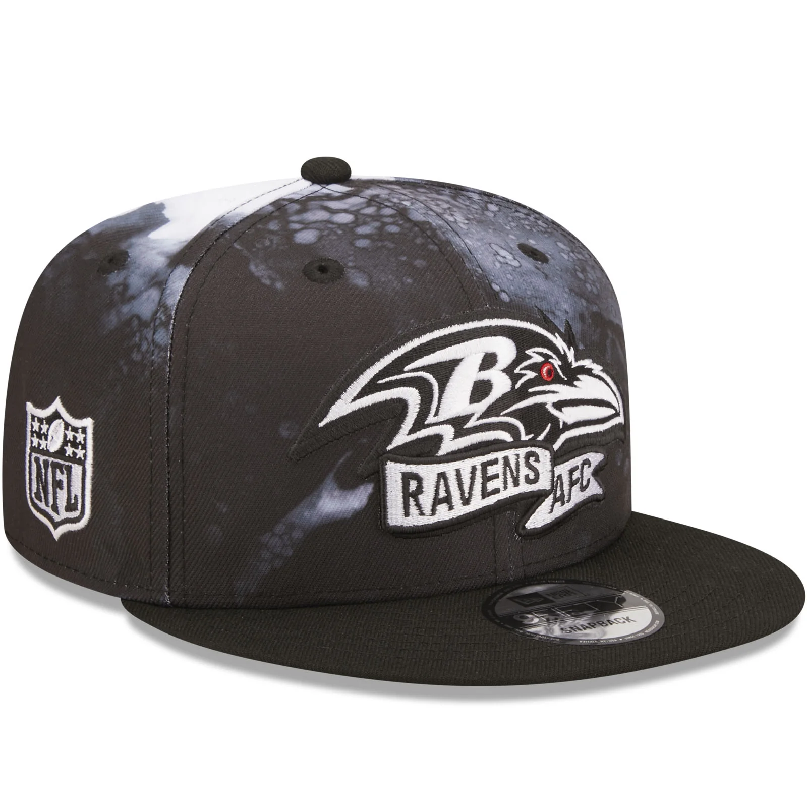 New Era Baltimore Ravens NFL 2022 Sideline 9FIFTY Baseball Cap - Black - Image 3