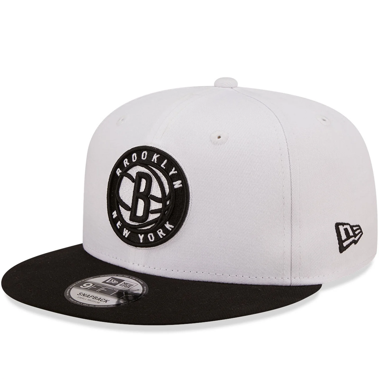 New Era Brooklyn Nets White Crown Team 9FIFTY Snapback Cap - White