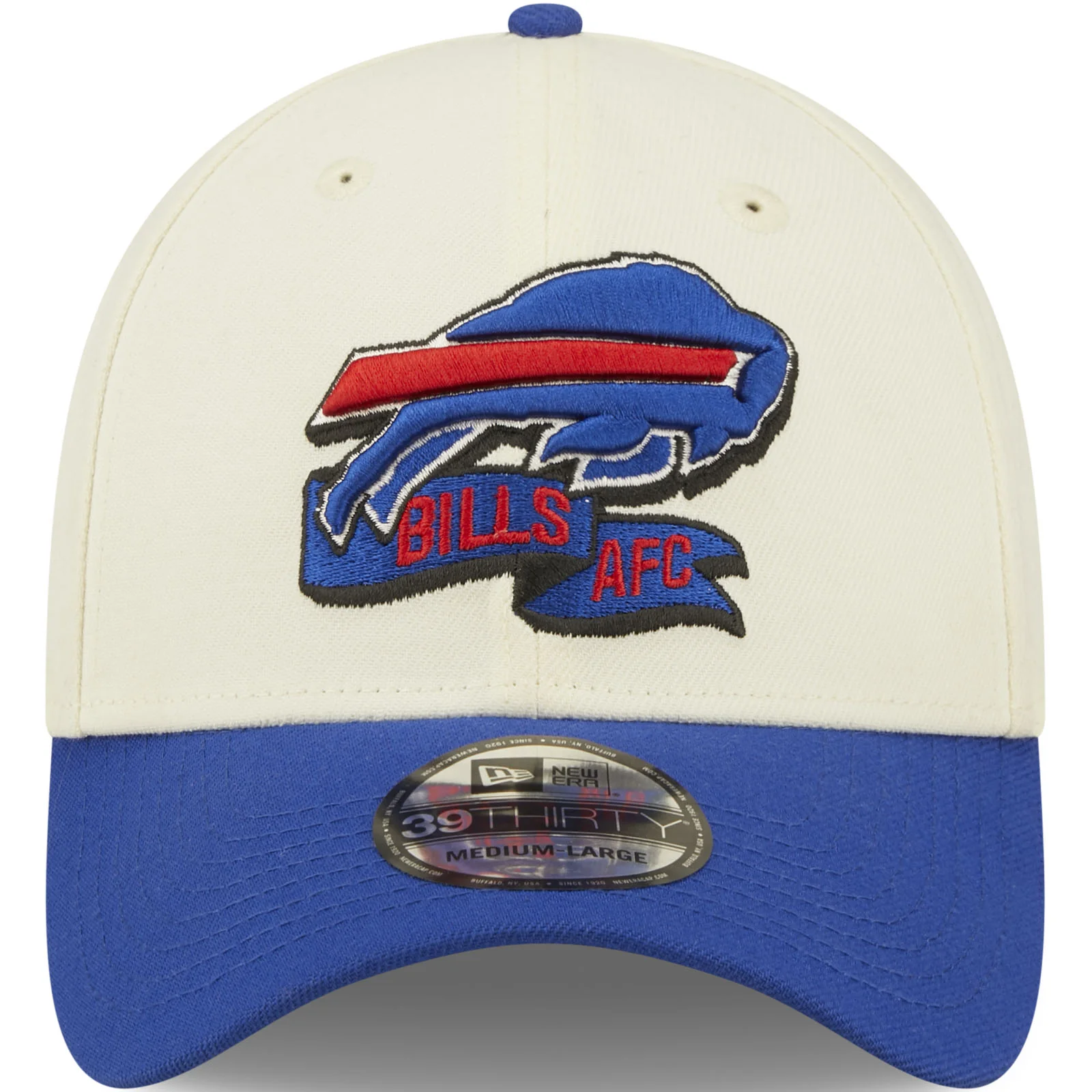 New Era Buffalo Bills NFL 39THIRTY Sideline 2022 Baseball Cap - White - Image 4