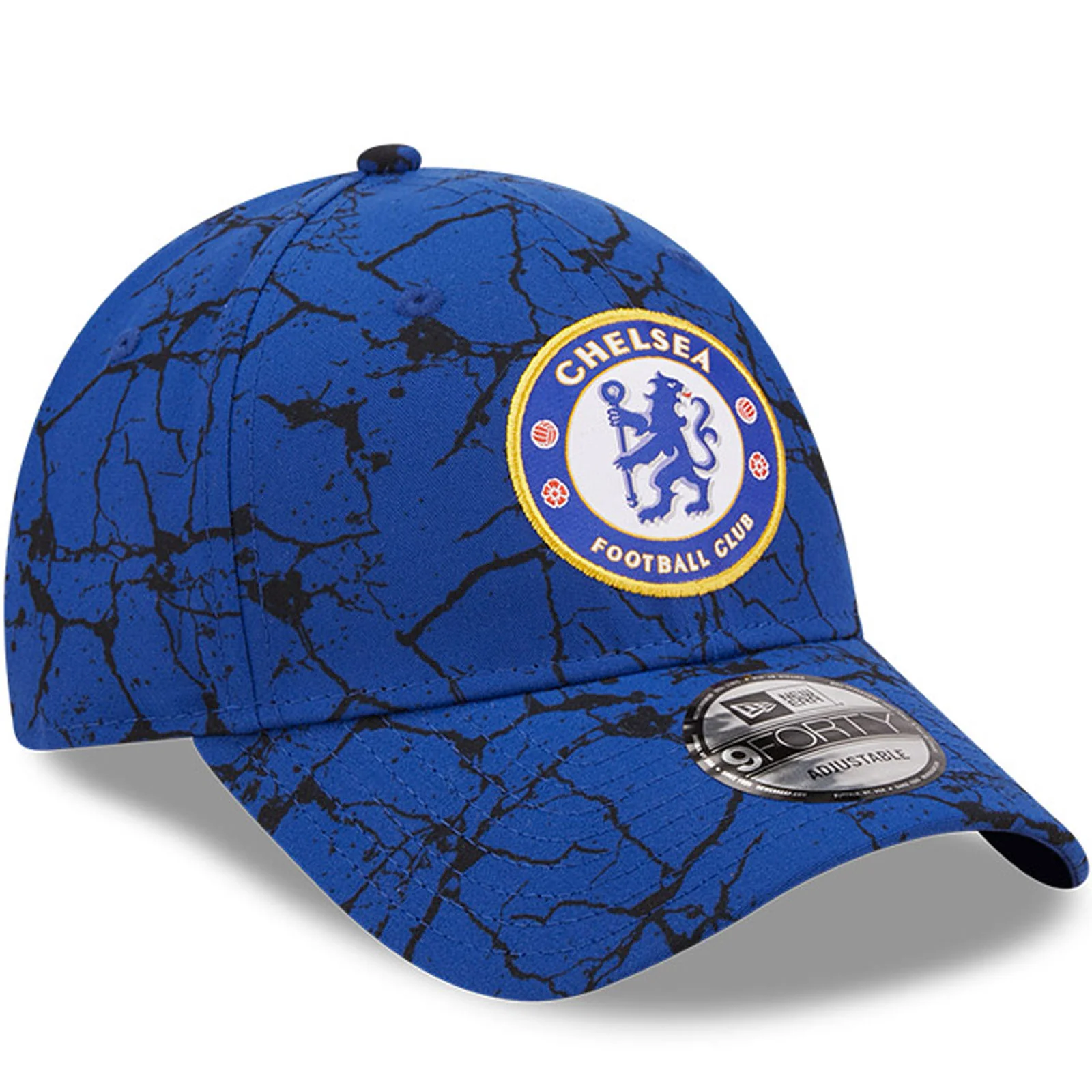 New Era Chelsea Football Club 9FORTY Marbled Baseball Cap - Blue - Image 3