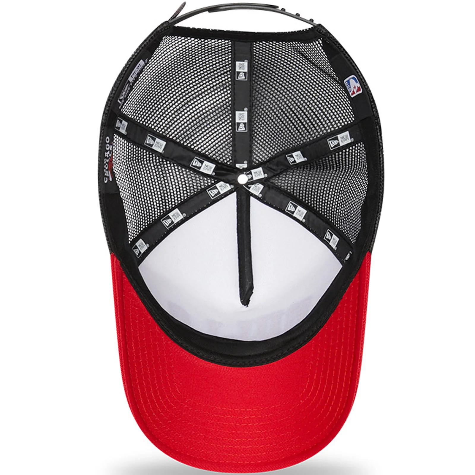 New Era Chicago Bulls NBA Team Colour 9FORTY Baseball Trucker Cap - Red - Image 5