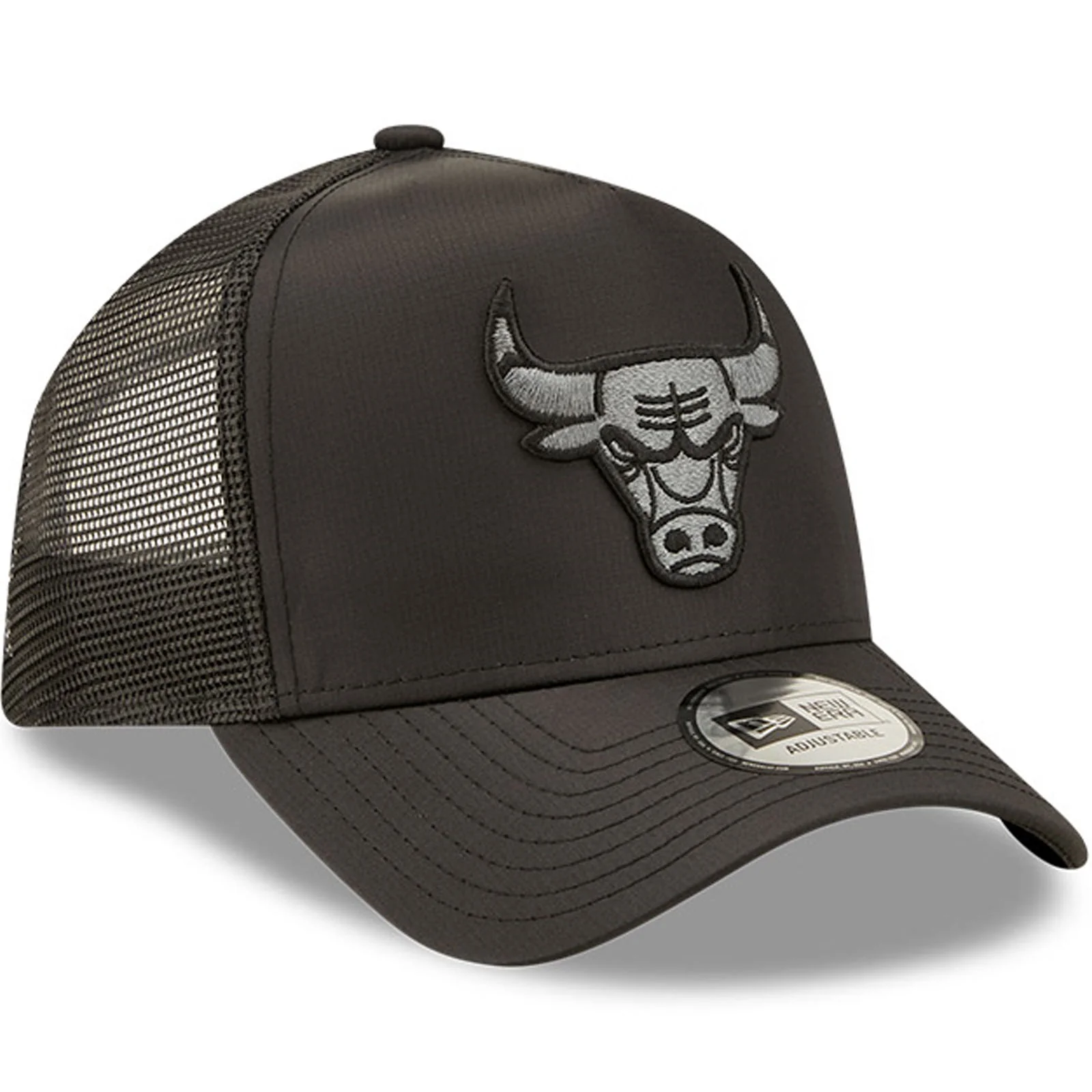 New Era Chicago Bulls NBA Tonal 9FORTY Baseball Trucker Cap - Black - Image 3