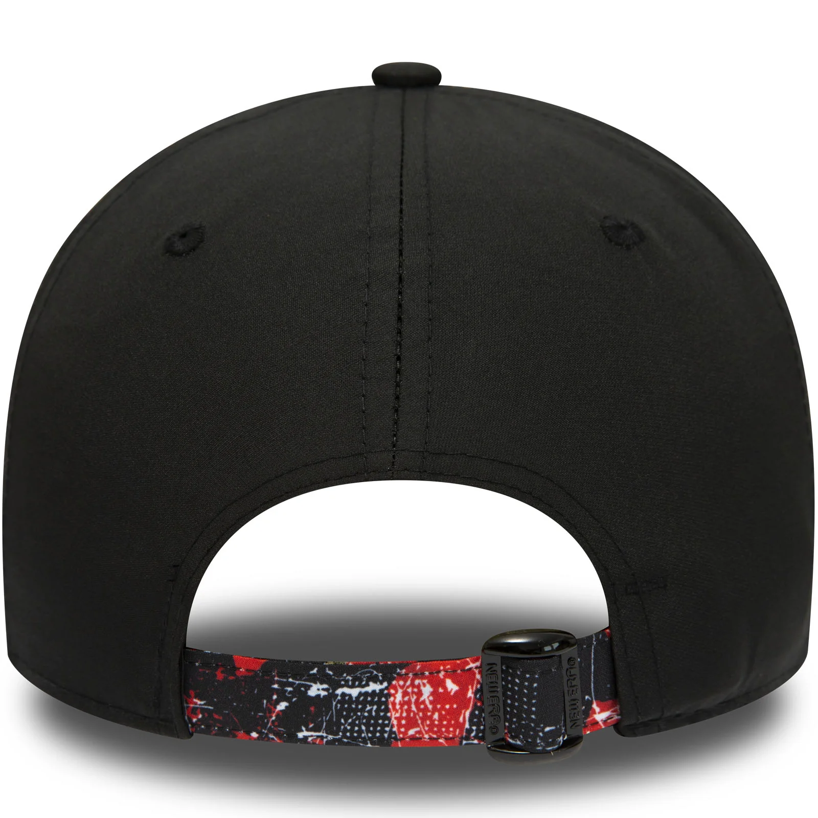 New Era Chicago Bulls Print Infill 9FORTY Baseball Cap - Black - Image 2